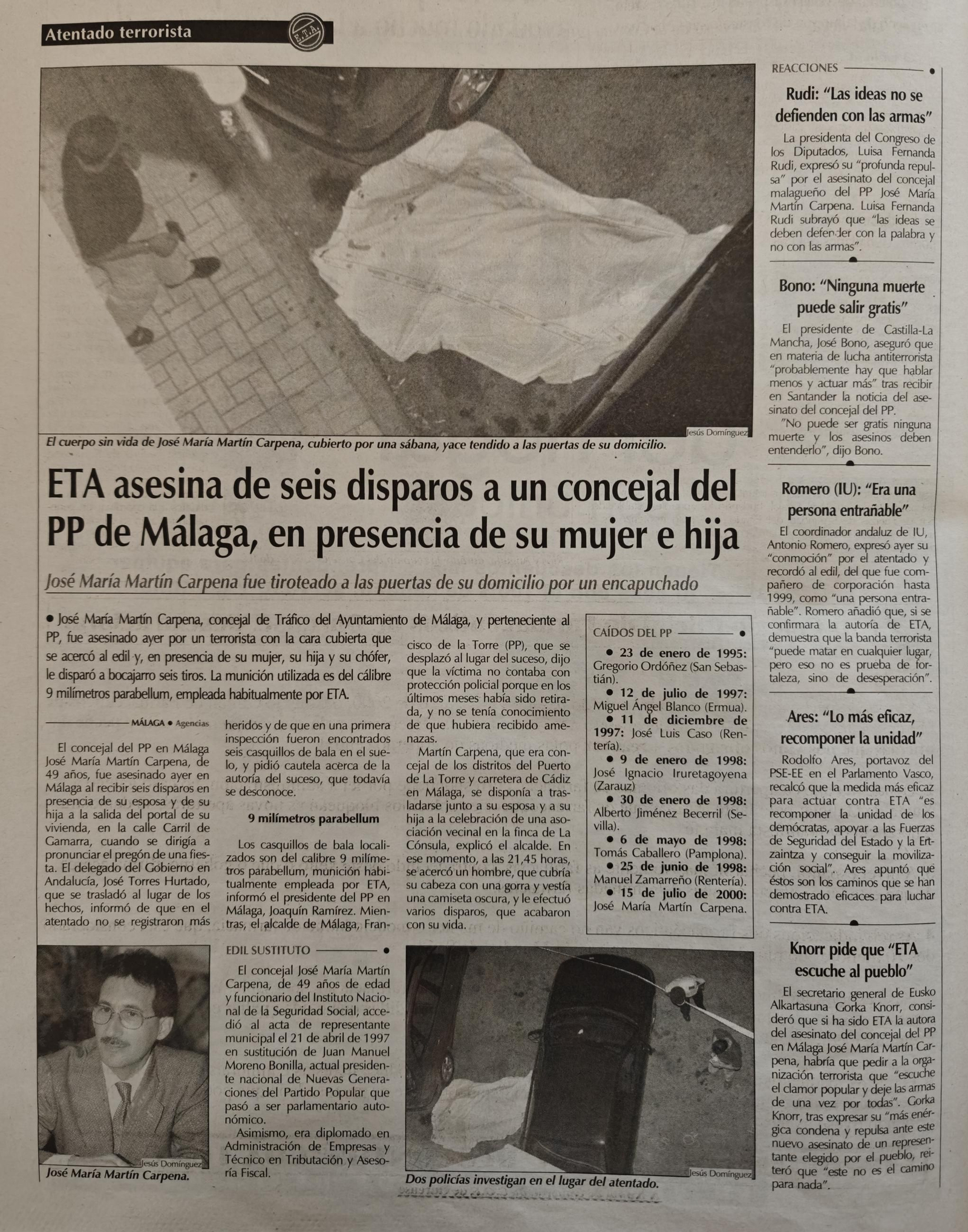 Noticias escaneadas del periódico La Región 2000