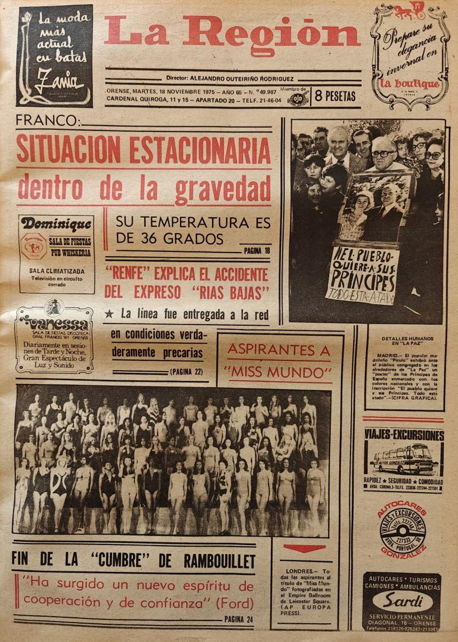 La primera 18 de noviembre 1975