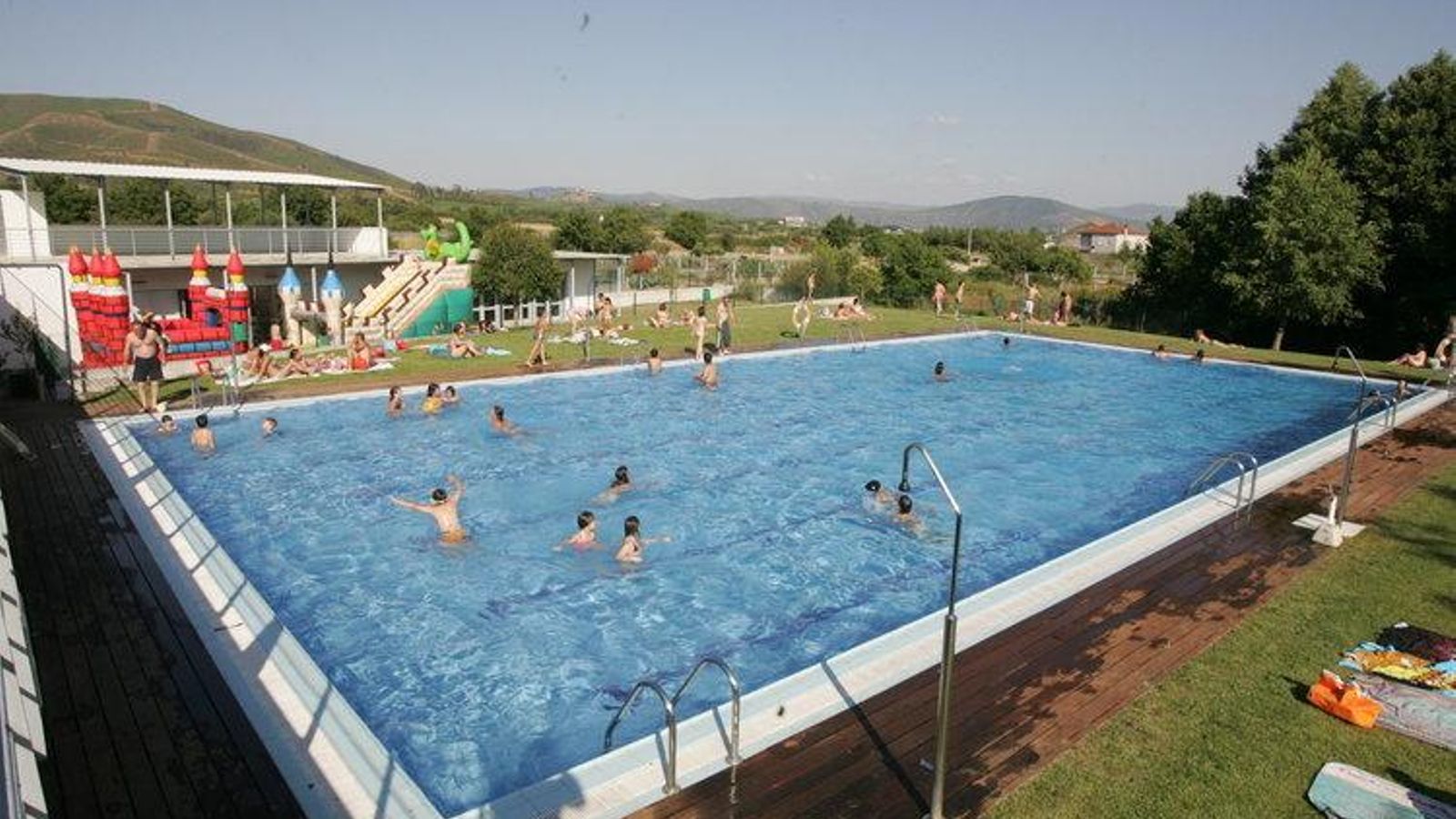 Imagen de archivo de las piscinas de Monterrei. 