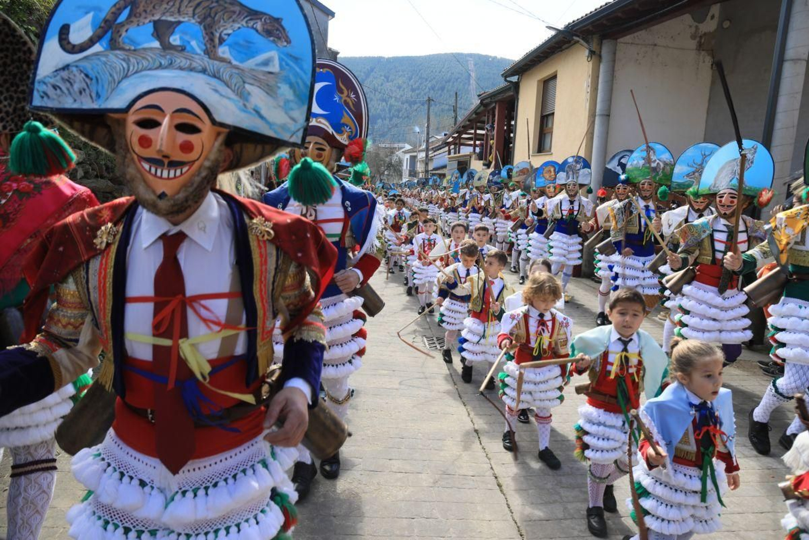 Domingo de Estrea do Entroido de Laza, este 2025.