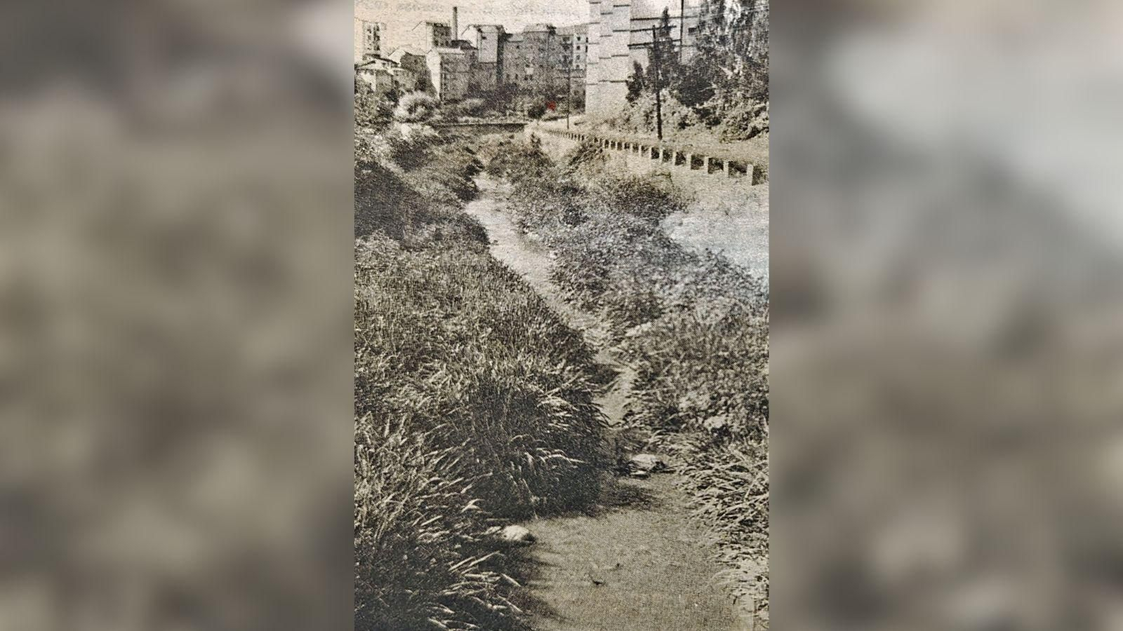 El río Barbaña a su paso por Orense.