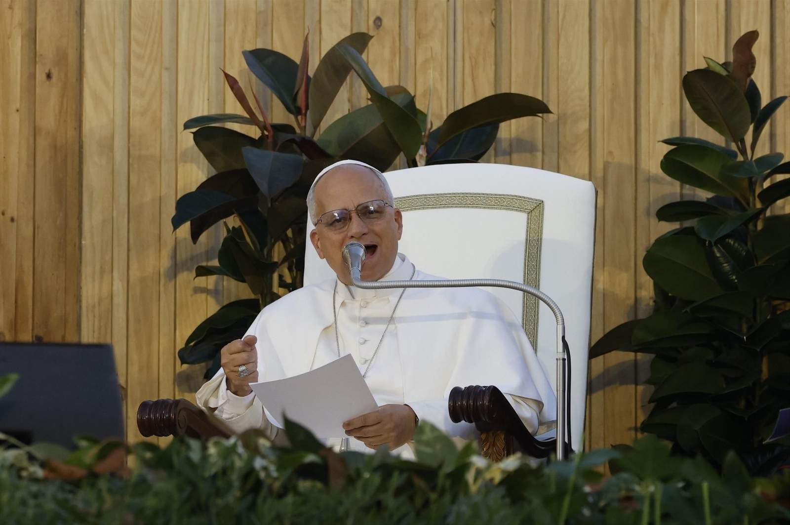 Galería | Así fue el primer día de la visita del papa León XIV en Madrid, en fotos