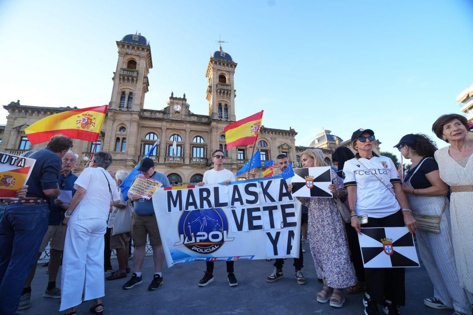 Concentración en San Sebastián este miércoles a la tarde.