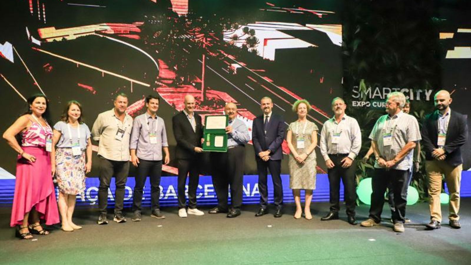 RIcard Zapatero, CEO Fira Barcelona, Rafael Greca Alalde de Curitiba, Eduardo Pimental Vicealcalde de Curitiba, Gonzalo J. Moro, Cónsul Adjunto de España en São Paulo, Blanca Hernando, Có