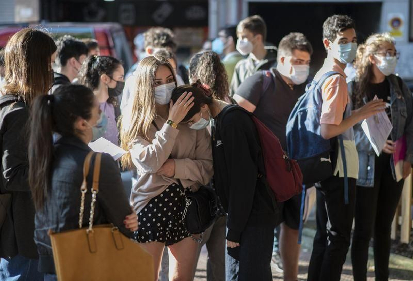 Ourense. 08/06/2021. Probas de ABAU no Campus de Ourense.
Foto: Xesús Fariñas