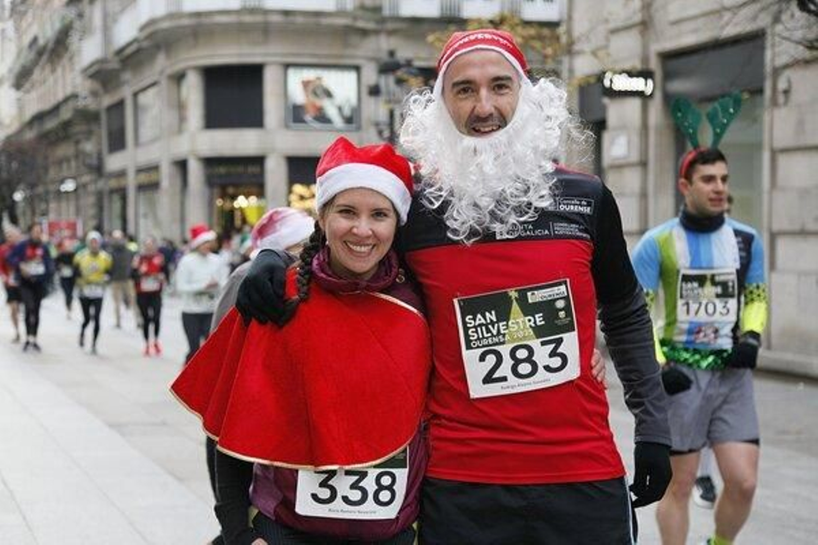 El ambiente navideño estuvo presente durante todo el recorrido.