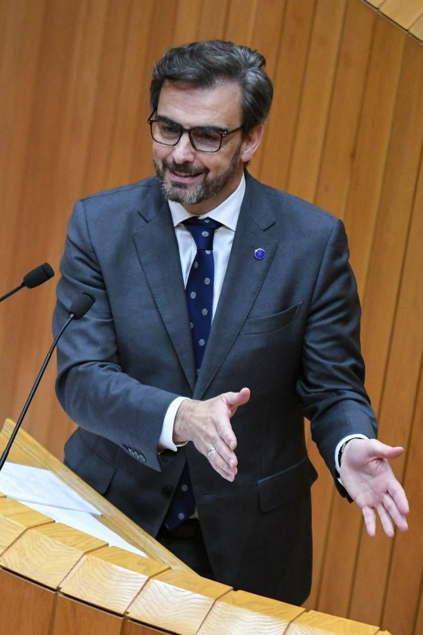 El vicepresidente de la Xunta de Galicia, Diego Calvo