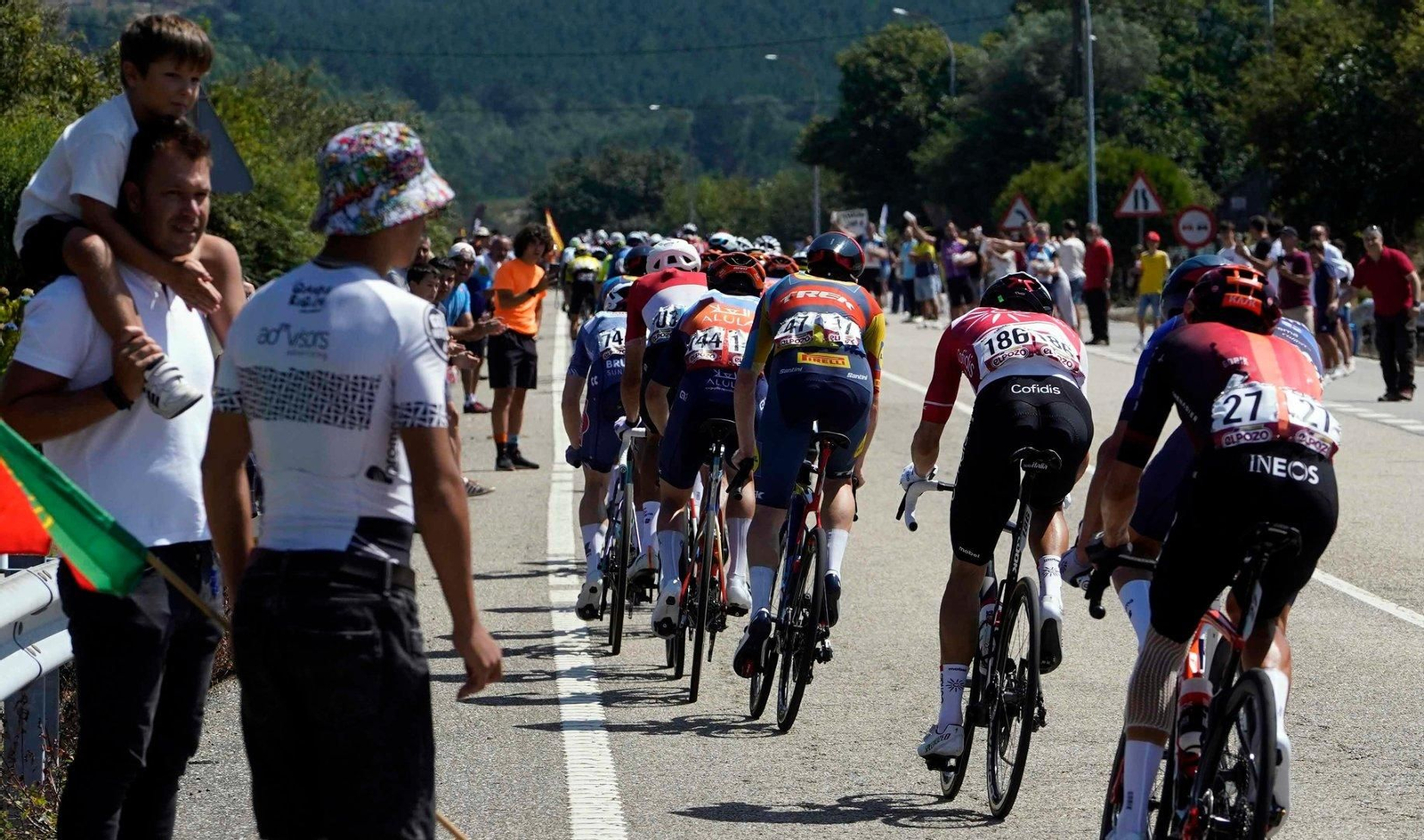 Participantes en la décima etapa de La Vuelta a España.