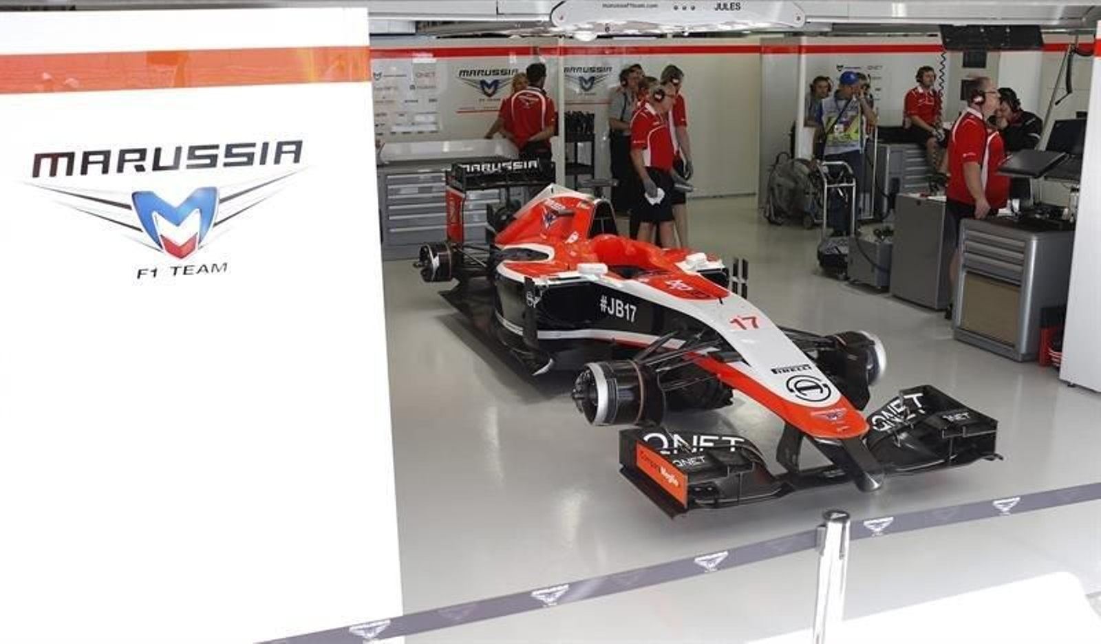 El coche del piloto francés Jules Bianchi