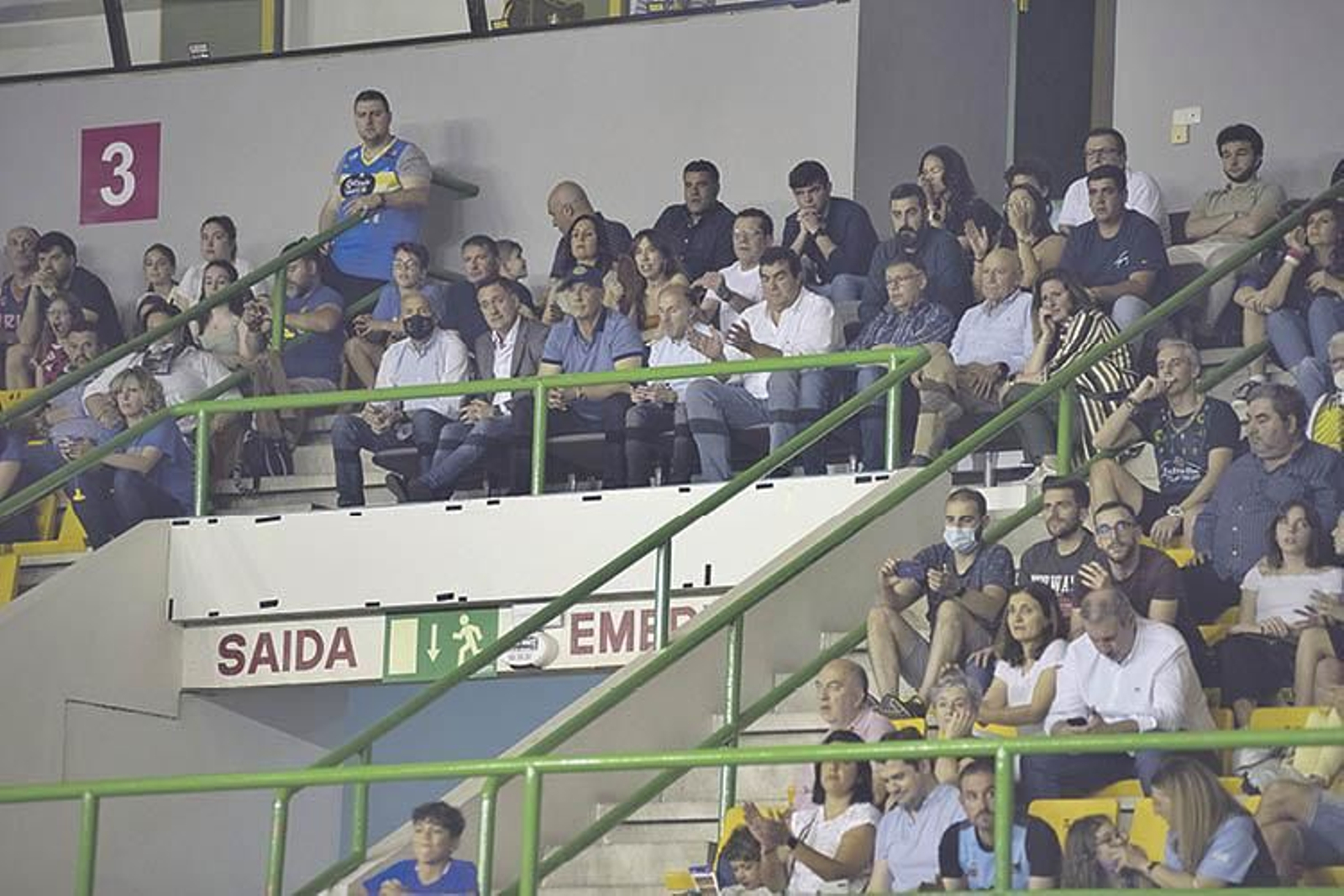 Imagen del palco durante el último partido de la temporada en el Pazo (ARCHIVO)