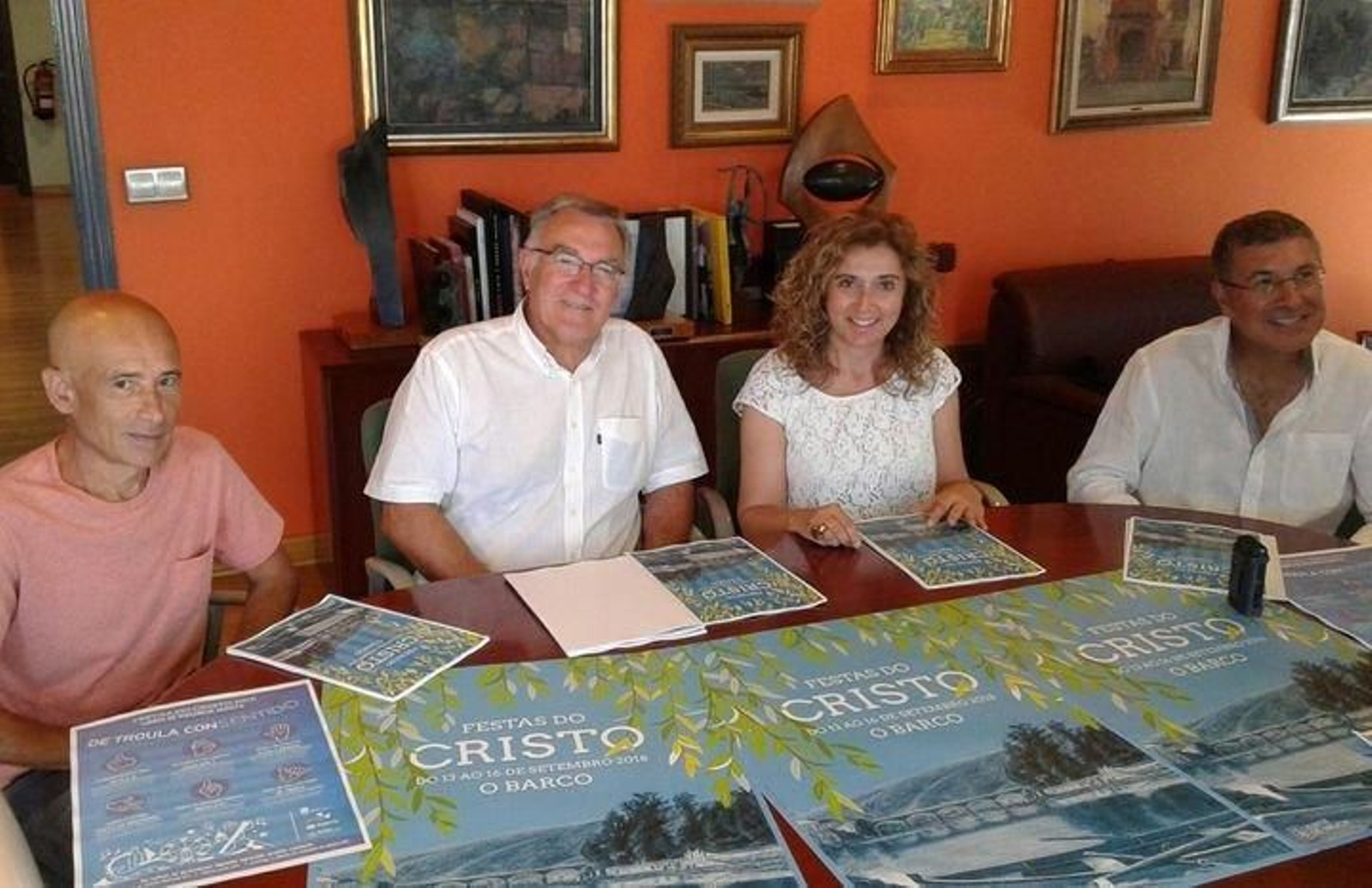 Luis Enrique Rodríguez, Alfredo García, Margarida Pizcuenta y Aurentino Alonso.