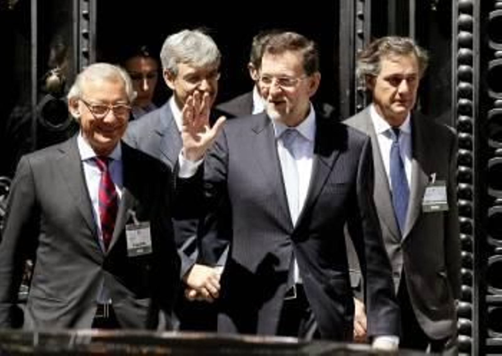 Mariano Rajoy en el acto de clausura de la asamblea anual de socios del Instituto de Empresa Familiar. (Foto: PACO CAMPOS)