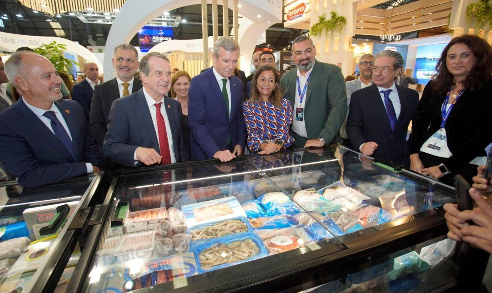 Inauguración de Conxemar este martes en el Ifevi, encabezada por el presidente de la Xunta, Alfonso Rueda, y el alcalde de Vigo, entre otras autoridades.