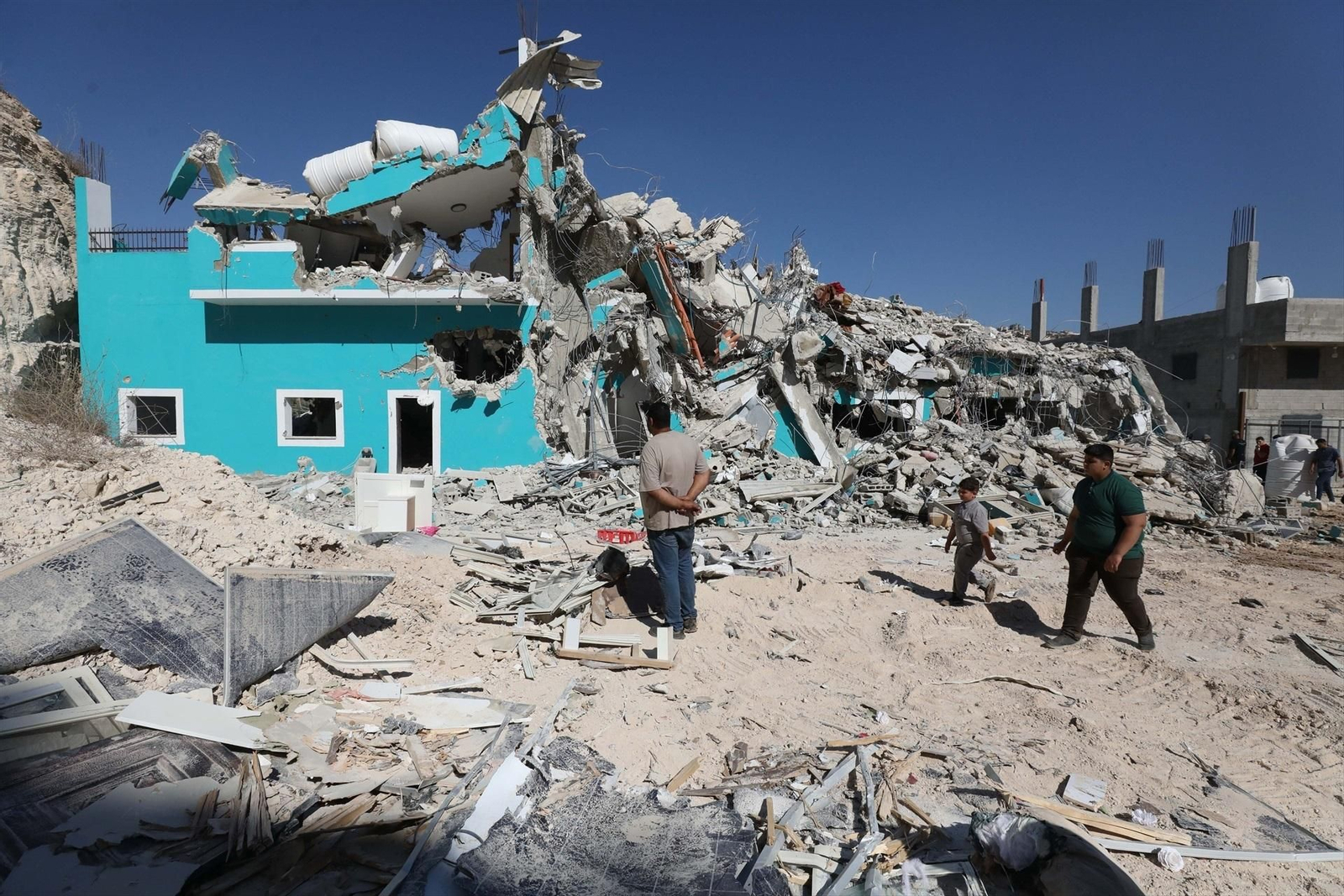 Operación de demolición de viviendas de palestinos en Cisjordania ejecutada por Israel el pasado julio