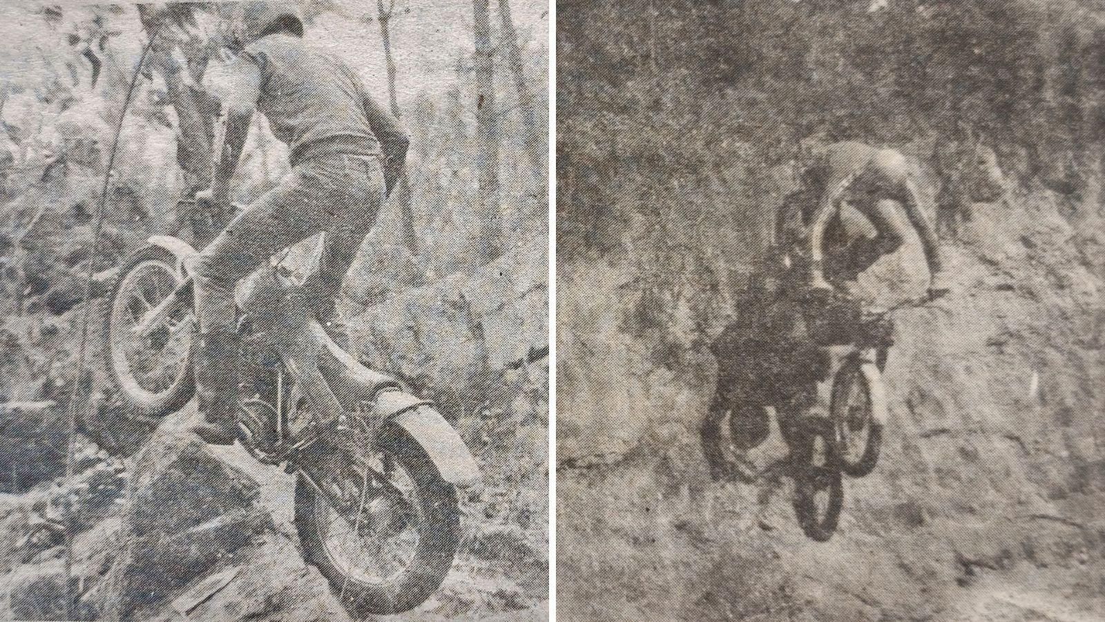 Dos de los participantes en el Trial de Manzaneda.