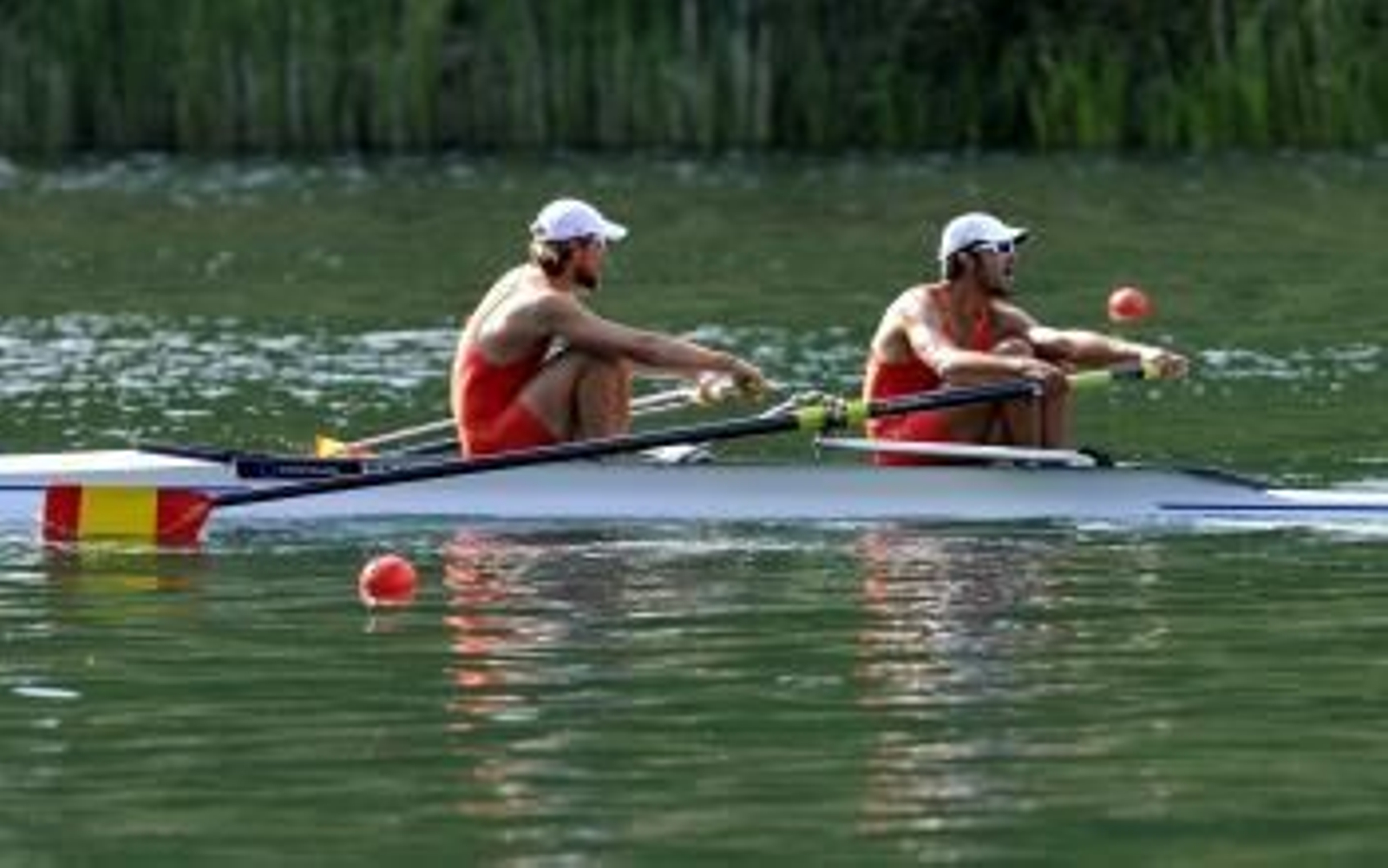 Los españoles Alexander Sigurbjonsson y Pau Vela, en Lucerna.