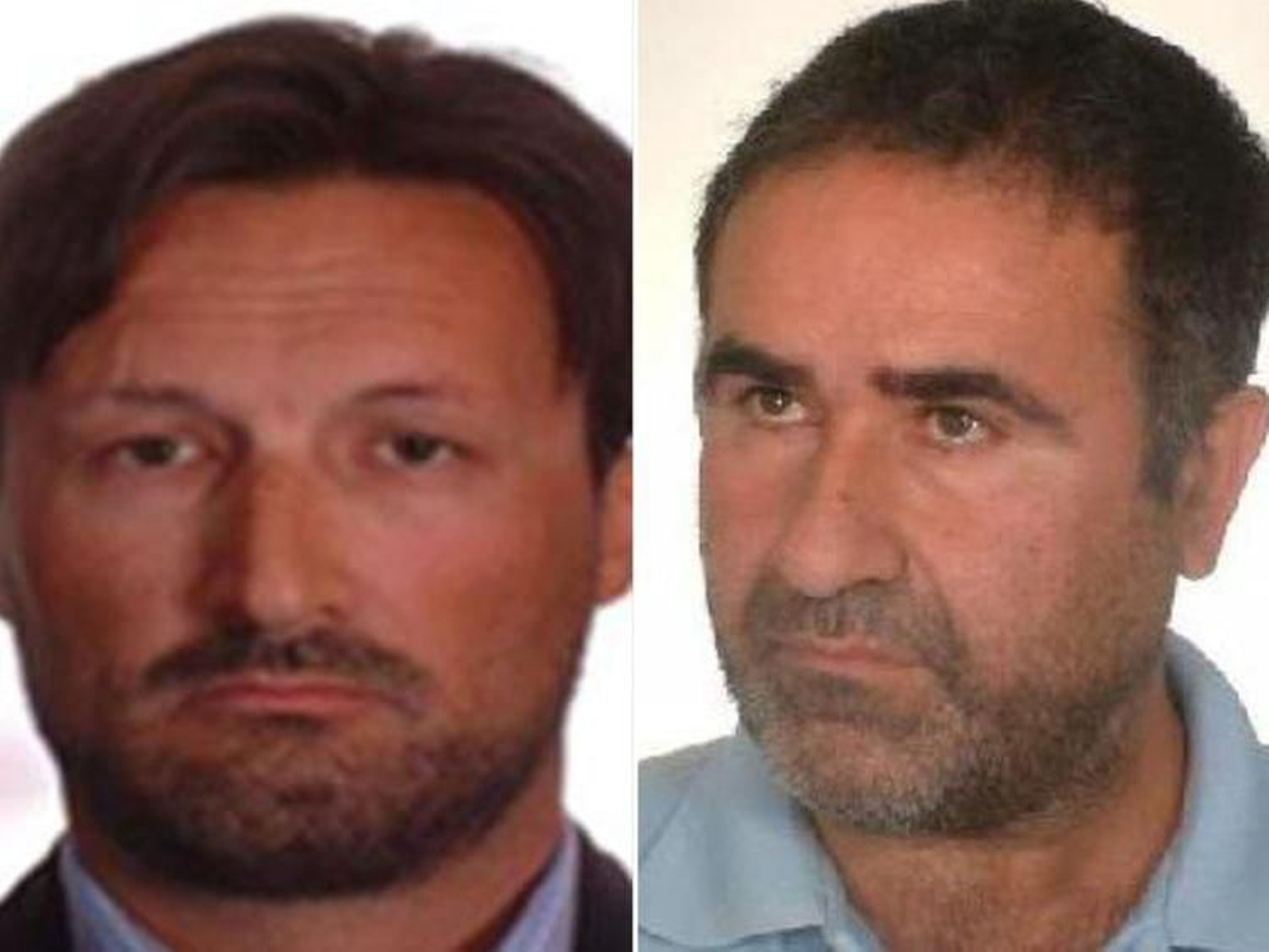 Los dos fugitivos, en la ficha de los más buscados.