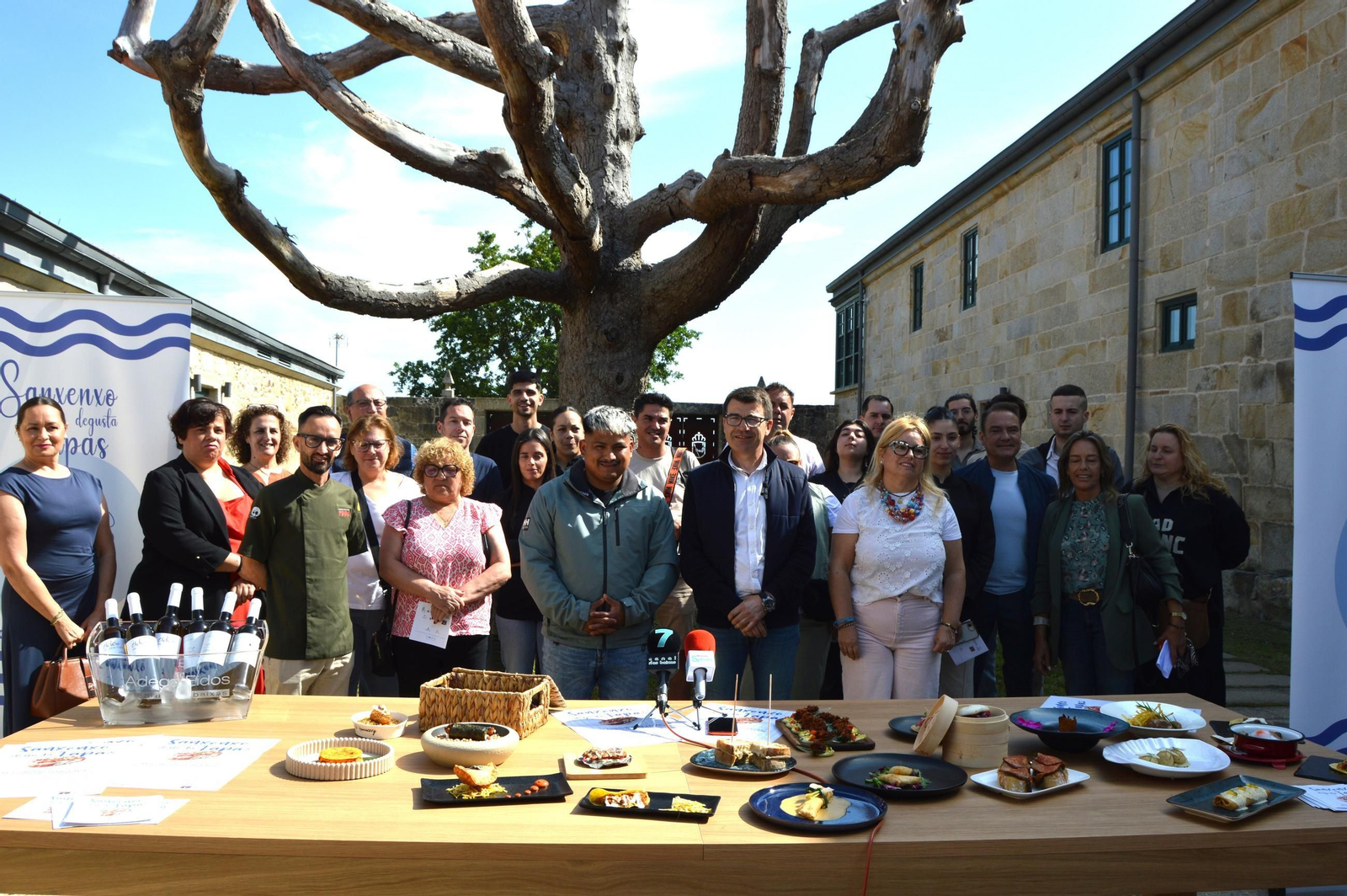 Presentación de Sanxenxo Degusta Tapas en el Pazo de Quintáns.