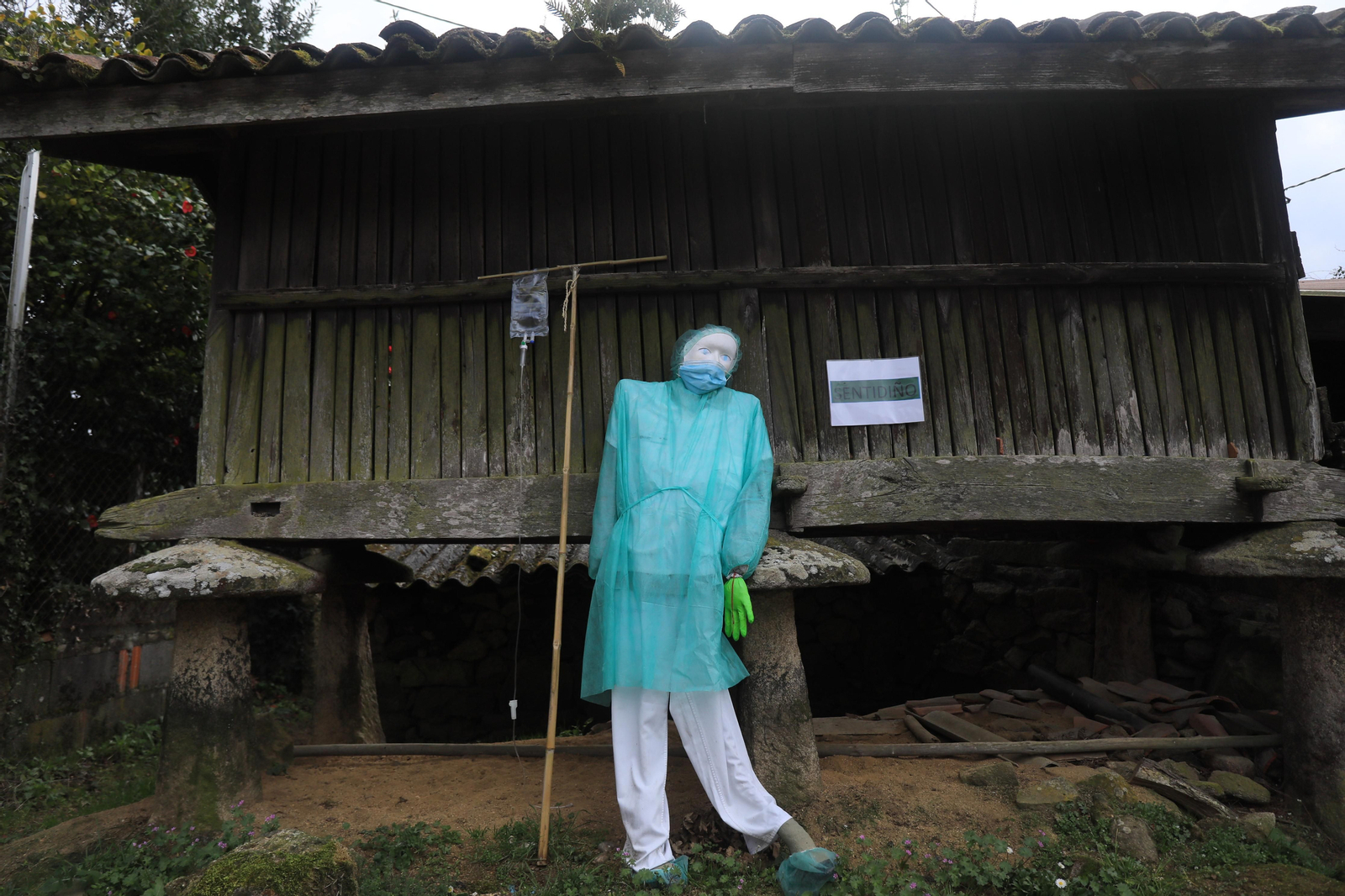 Caza del oso en Sande, Cartelle. José Paz
