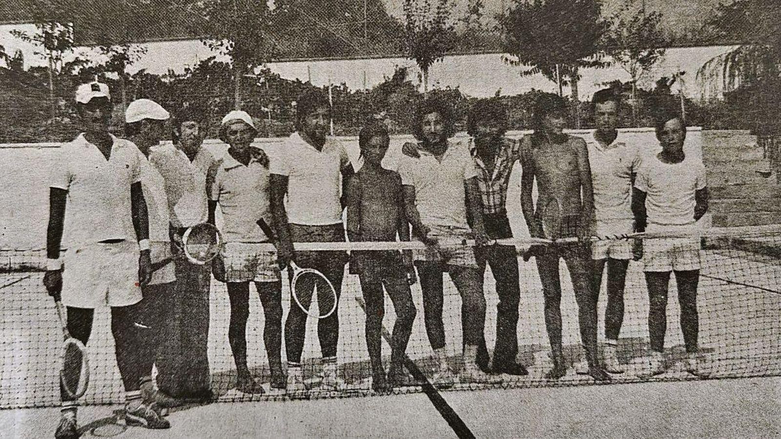Participantes en el II Trofeo Villa de Bande de tenis.