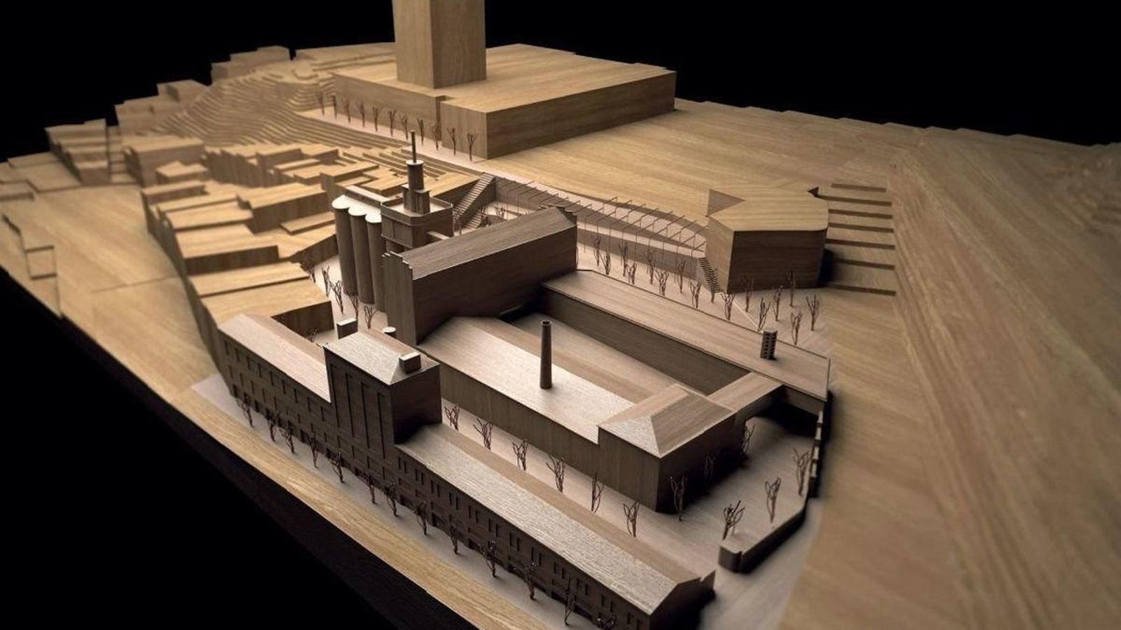 La maqueta del anterior proyecto para rehabilitar la Panificadora.