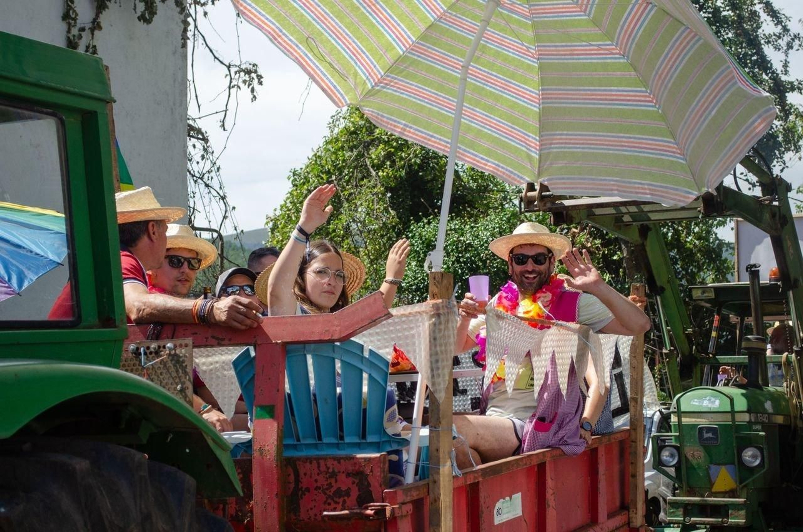 Tractorada en la romería Ponte Farruca. Lucía Otero