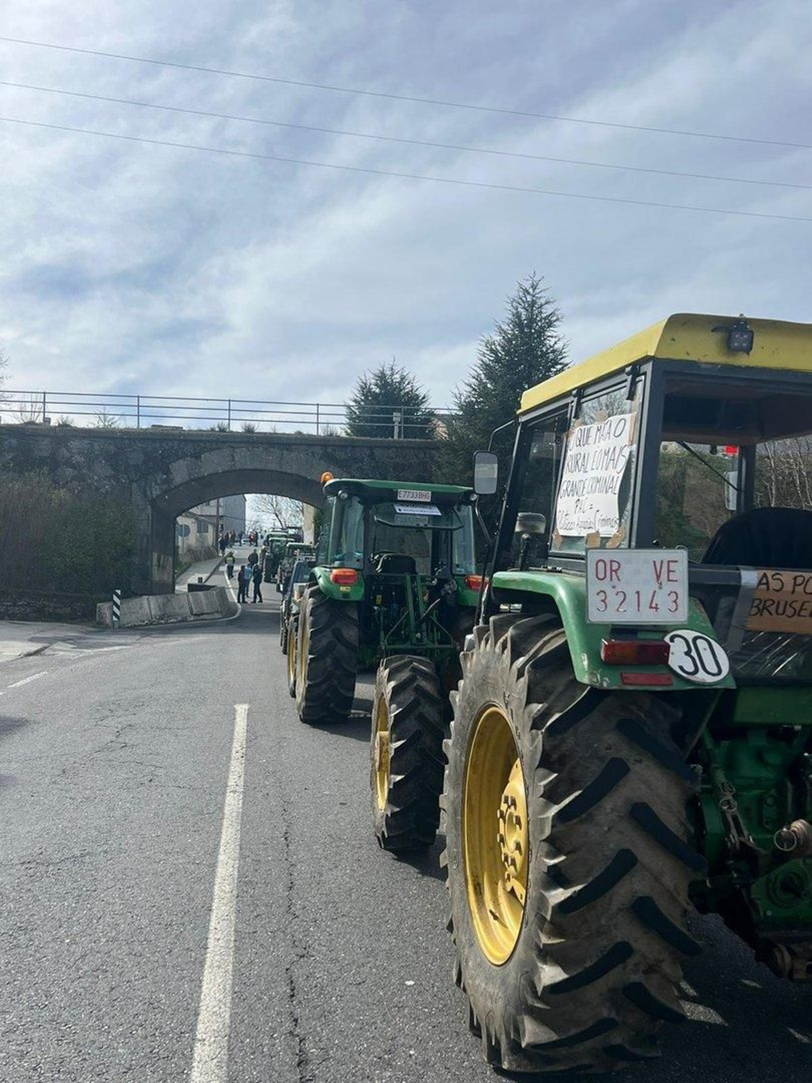 Protestas en A Gudiña.