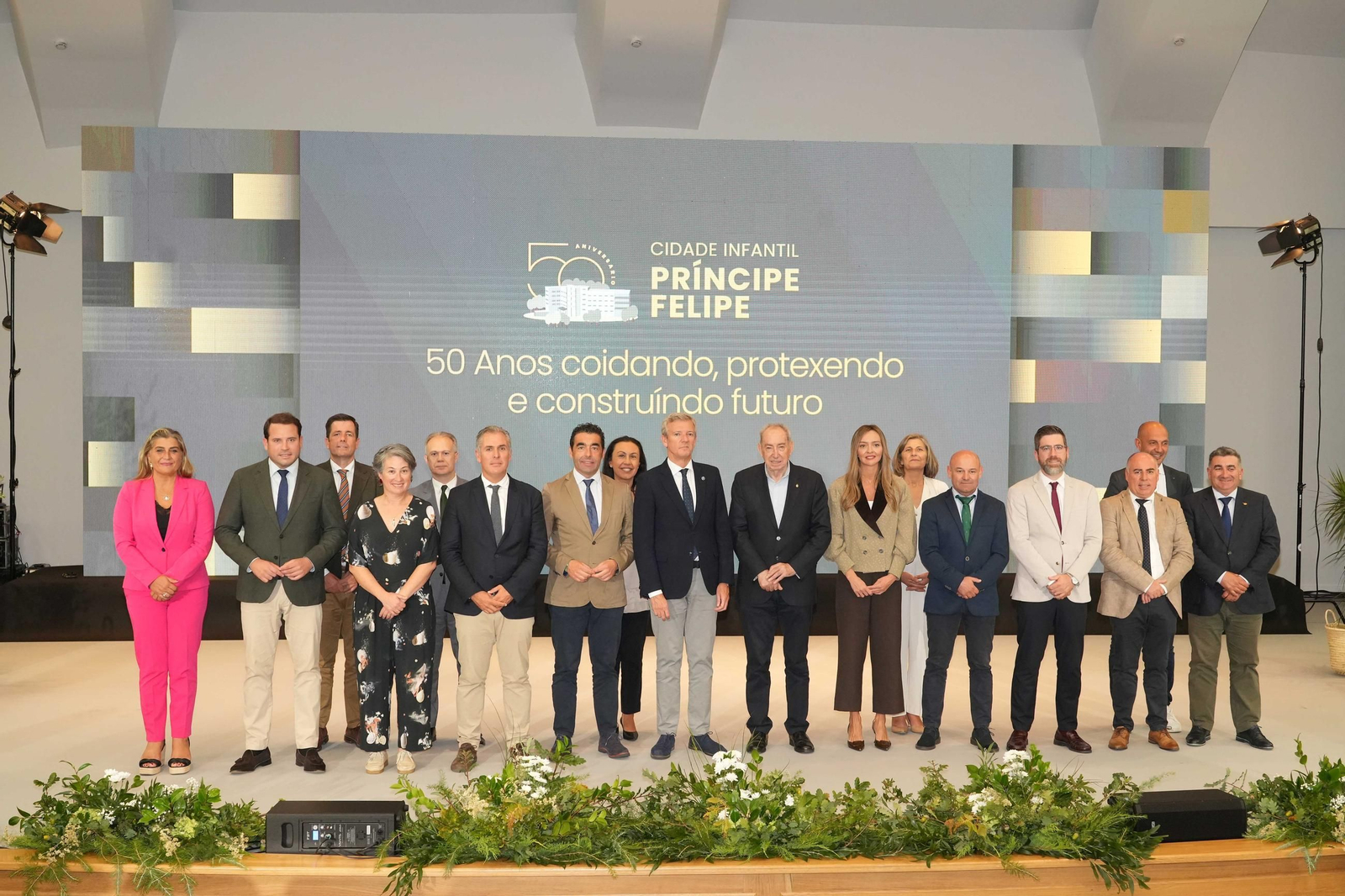 Acto central del aniversario celebrado ayer en el salón de actos de la Ciudad Infantil Príncipe Felipe.
