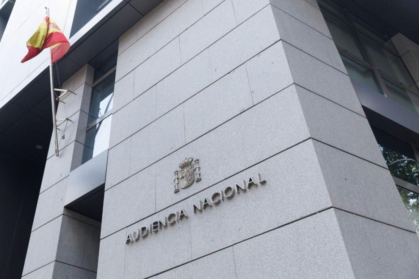 Fachada del edificio de la Audiencia Nacional en Madrid.