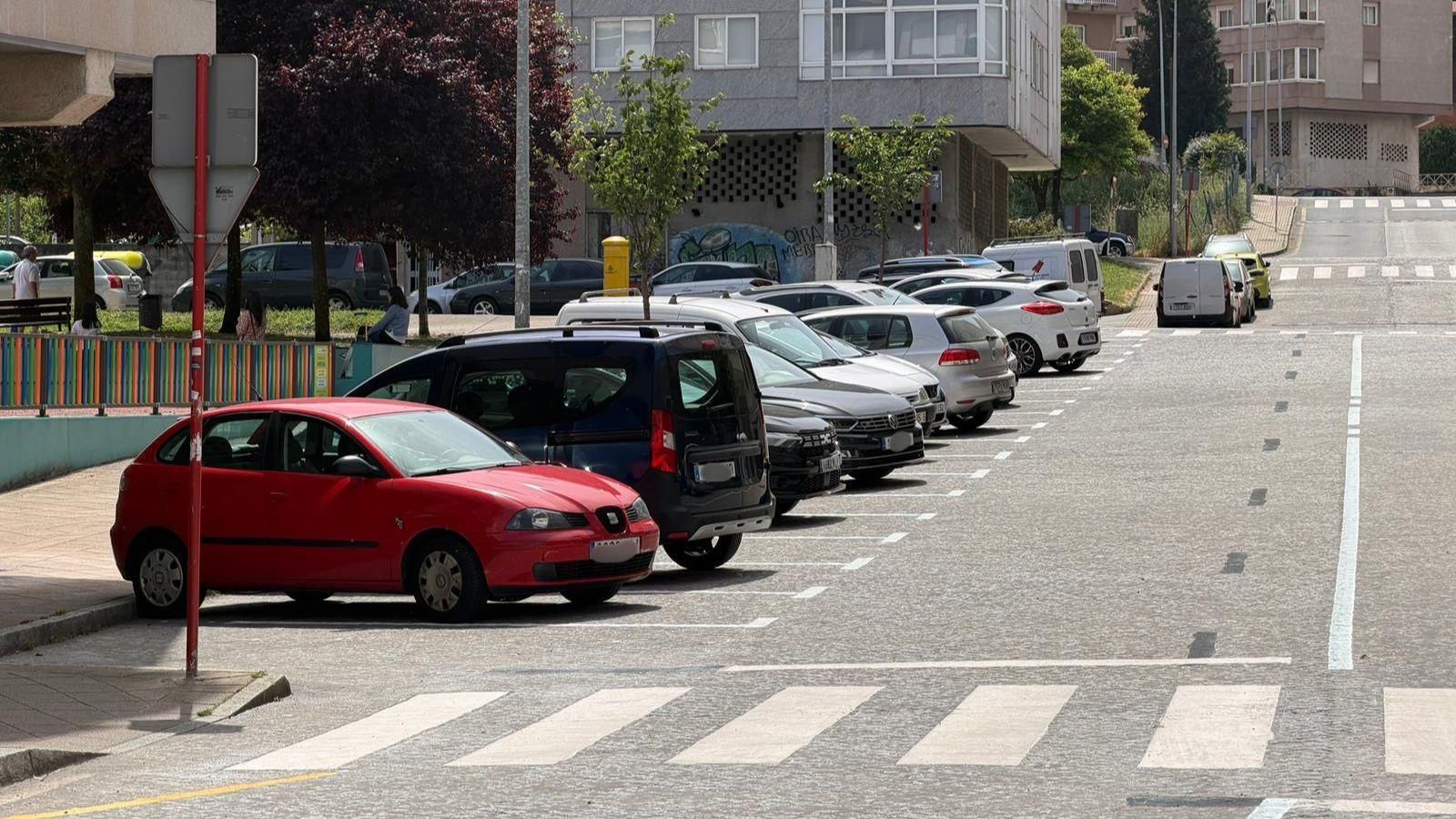 El aparcamiento en batería en la calle perpendicular