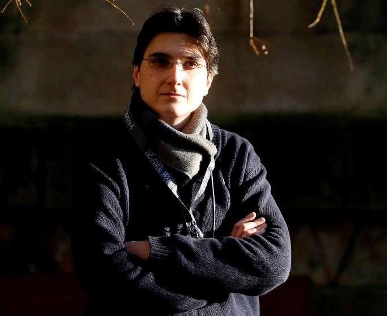 Jorge Sierra, este domingo, tras la charla en ‘Lenguando’.