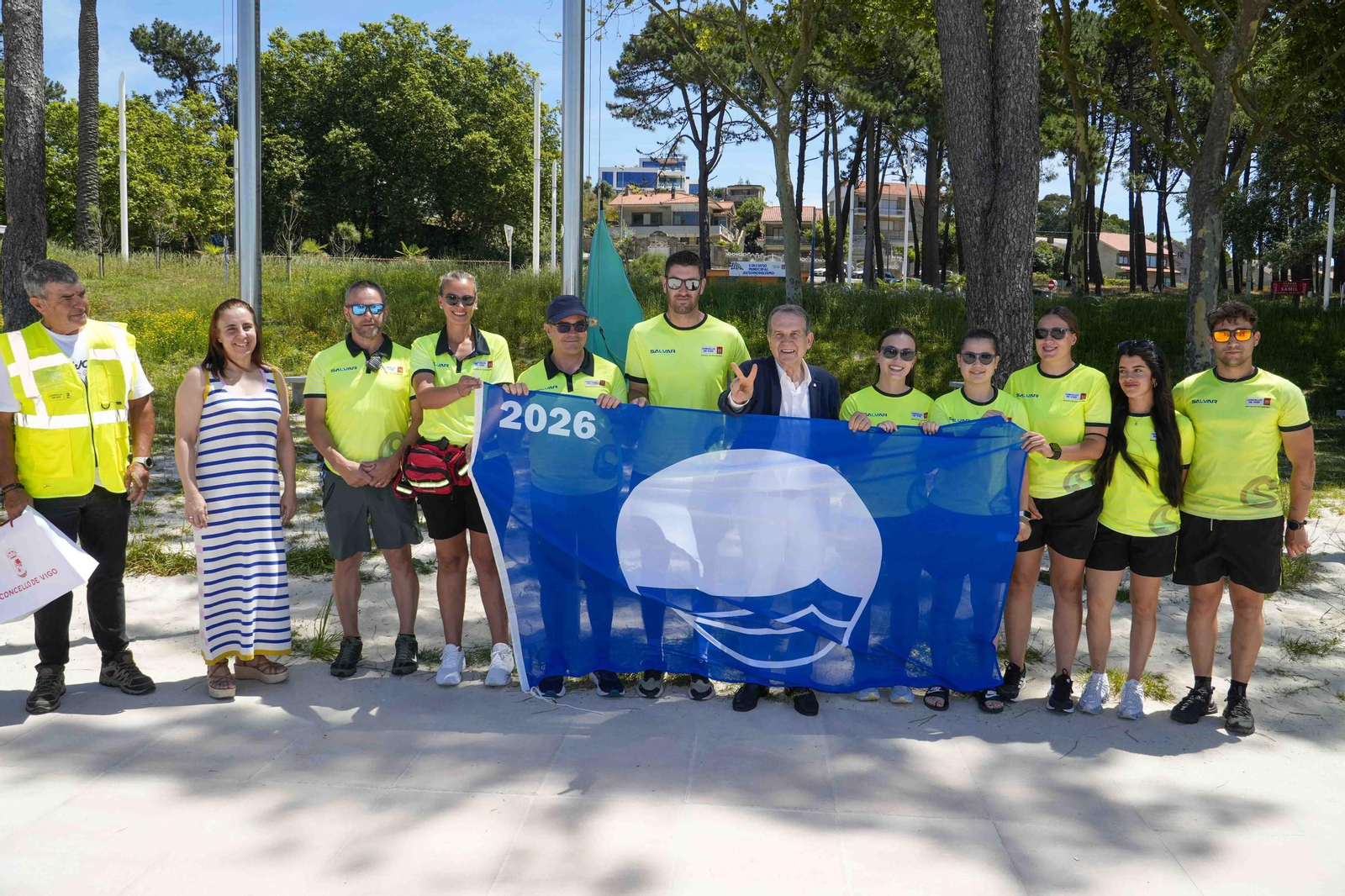 Vigo iza las 12 banderas azules con calidad del agua excelente