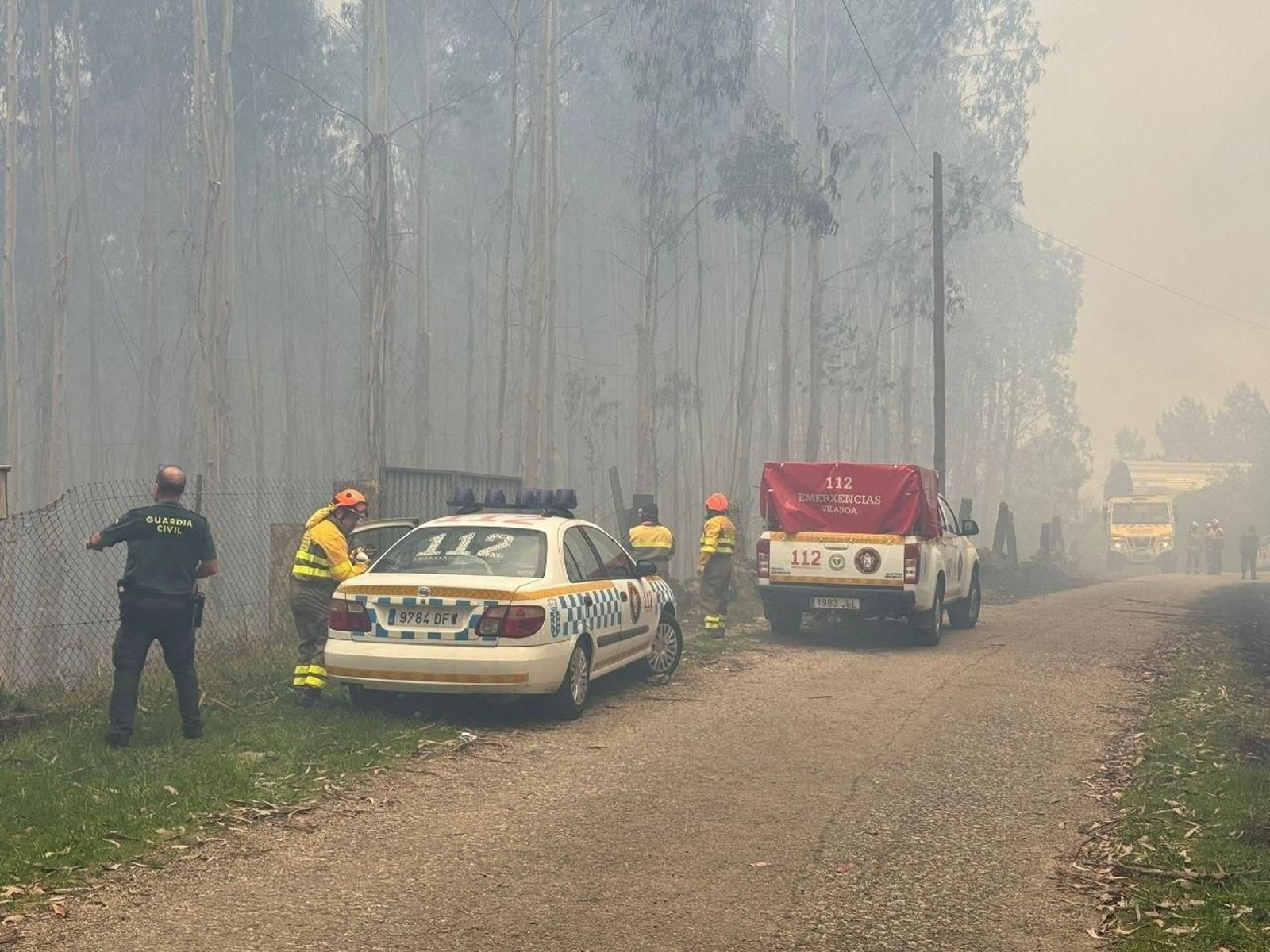 Galería | Las llamas devoran el monte Galleiro, entre Mos, Ponteareas y Pazos de Borbén