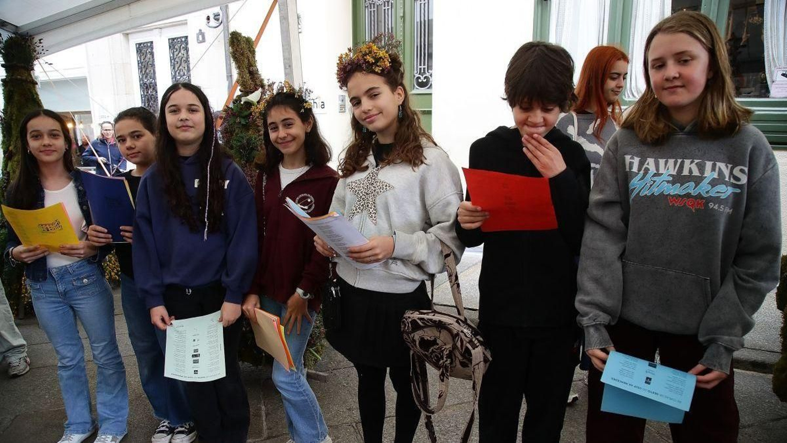 Os nenos do CEIP As Mercedes foron os gañadores do primeiro premio a mellor copla infantil.