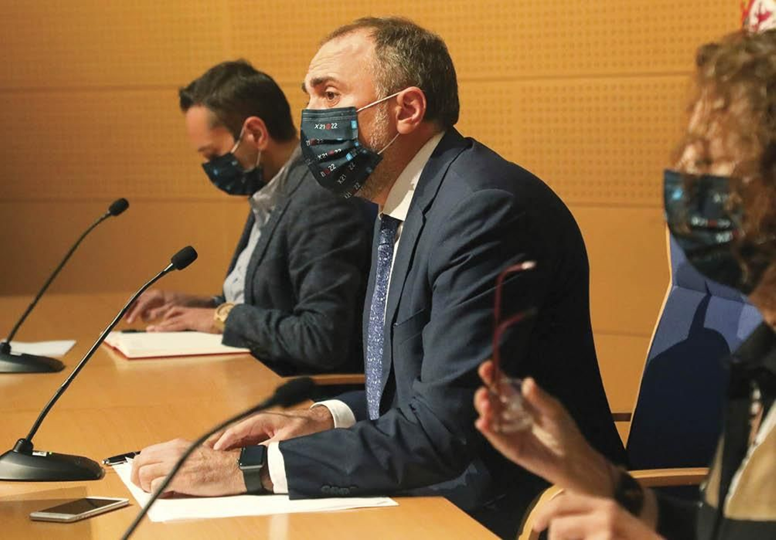 El conselleiro de Sanidade en una intervención. (Xoán Rey)