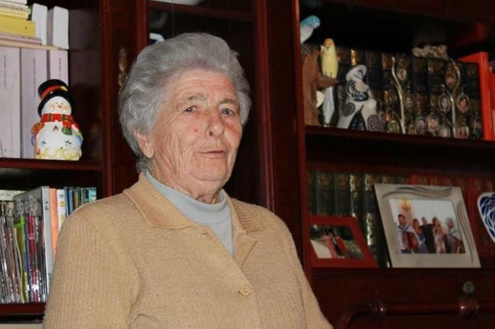 Filomena Fraga, na súa casa de Calo, no concello coruñés de Ames.