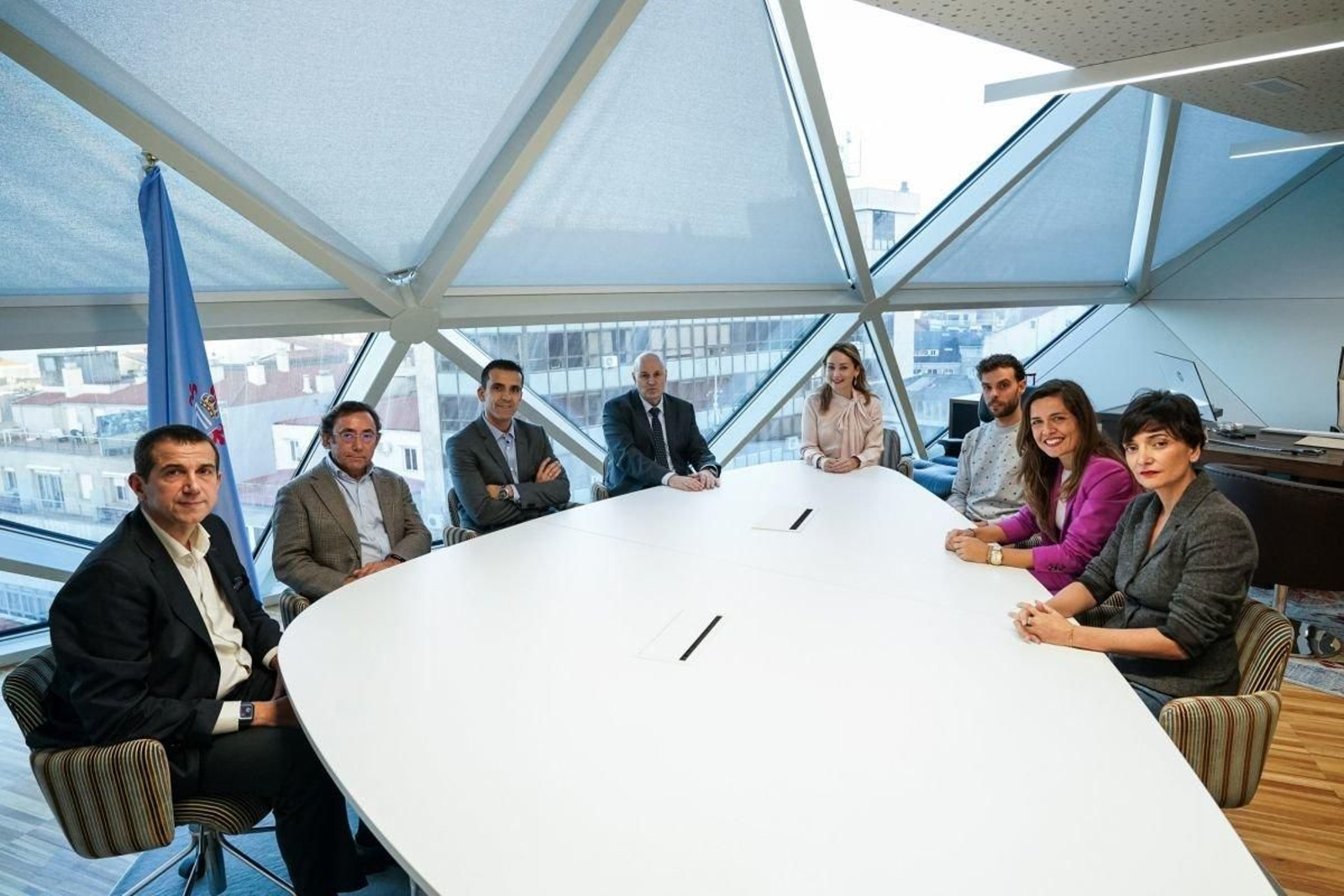 José Dafonte, Antón Álvarez, Miguel Álvarez, José Manuel Amoedo, Marián Mouriño, Sergio Álvarez, Xisela Aranda y Carmela Cuevas.