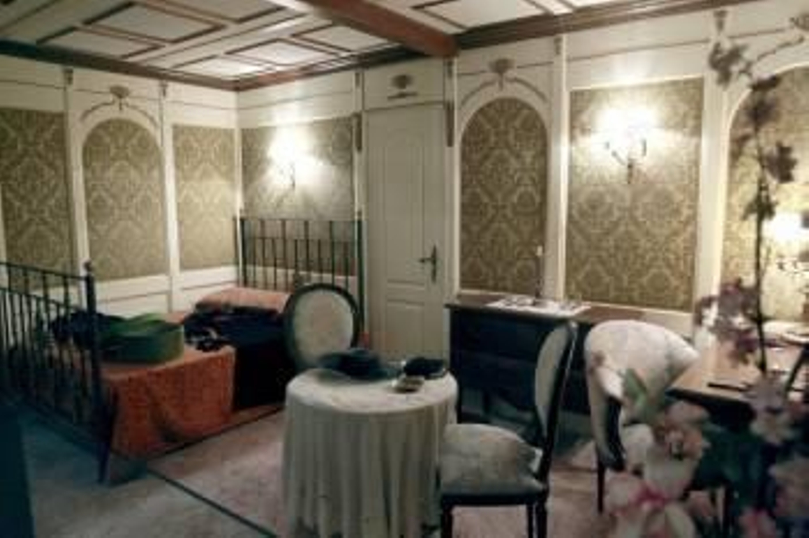 Vista de una recreación de uno de los camorotes de primera clase del Titanic. Foto: EFE/Toni Garriga