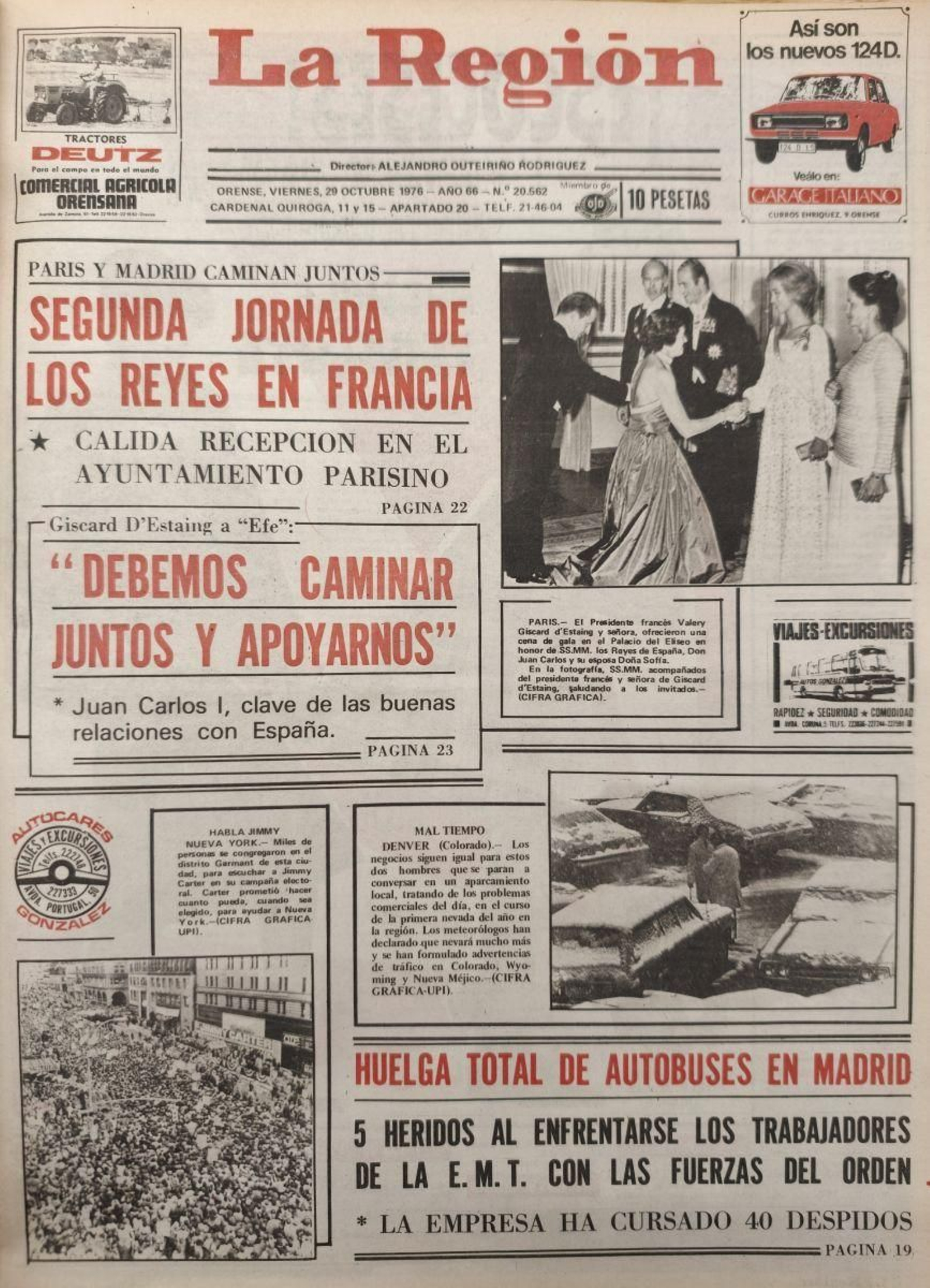 Primera página de 1976