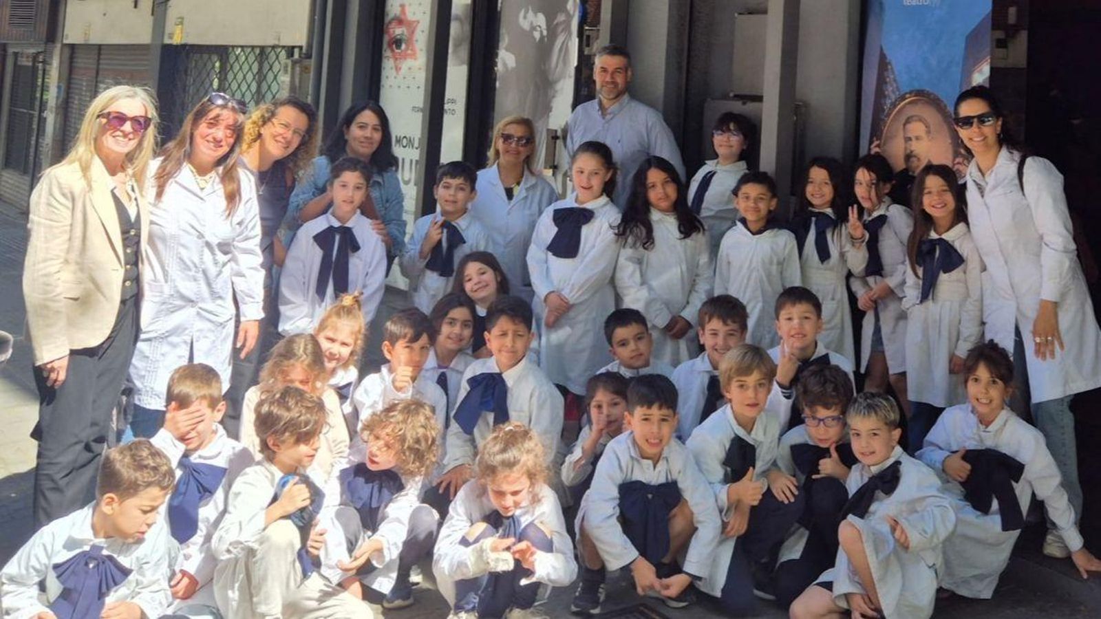 Niños asistentes a la proyección