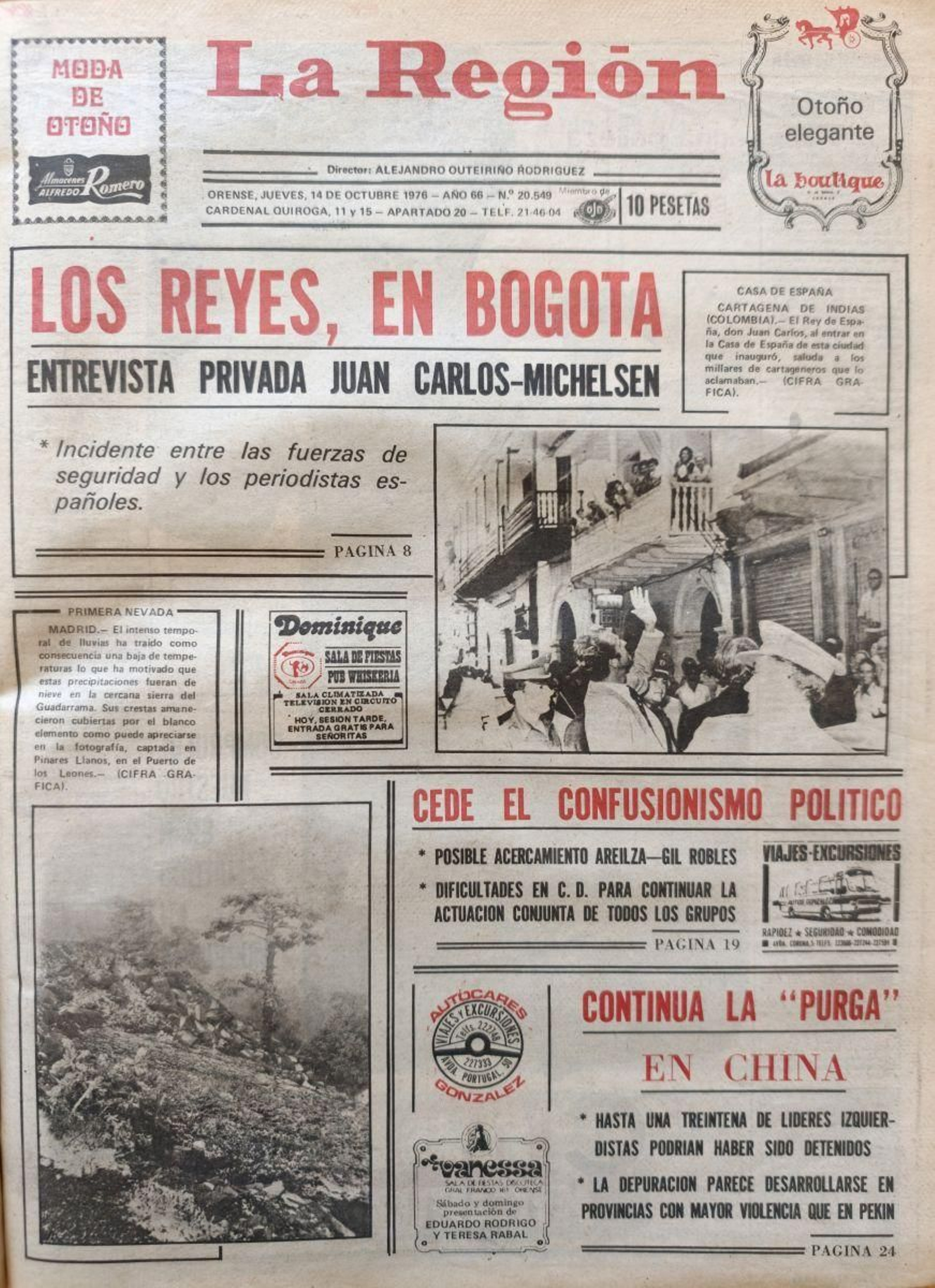 Primera página de 1976
