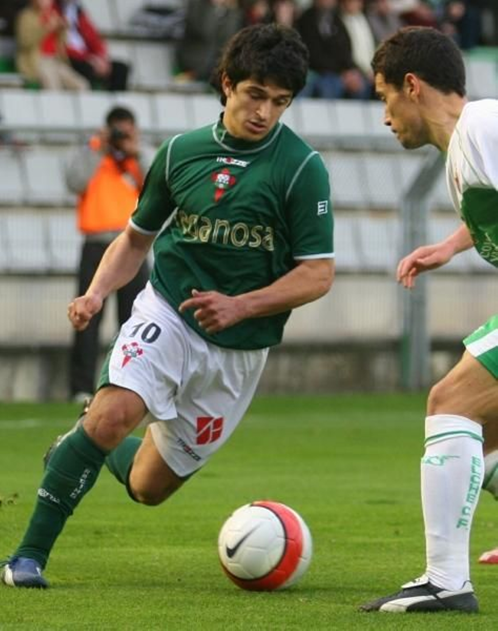 Jonathan Pereira, durante un partido con el Racing de Ferrol. foto: archivo