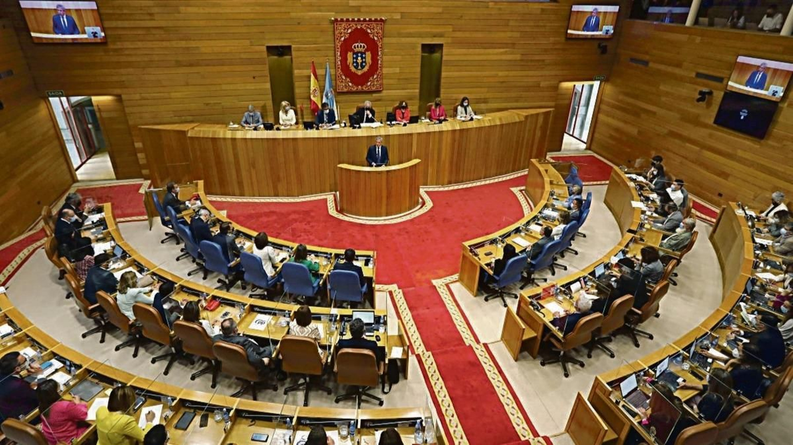 Aspecto del pleno del Parlamento durante la sesión de investidura.