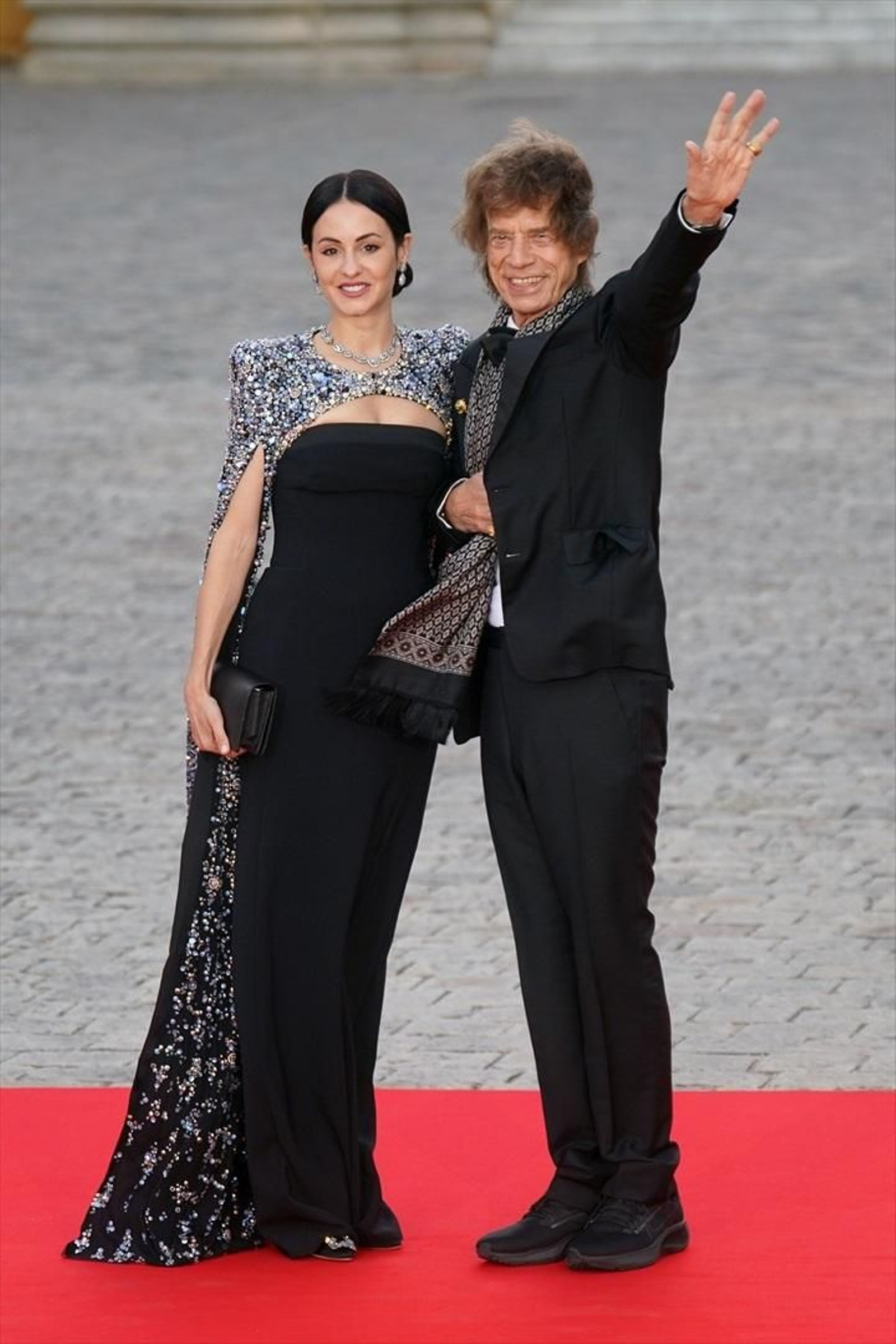 Mick Jagger junto con su prometida, Melanie Hamrick