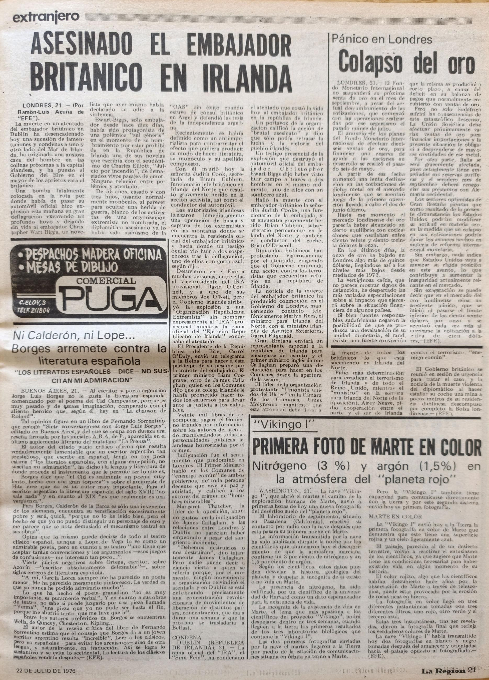 22 de julio de 1976.