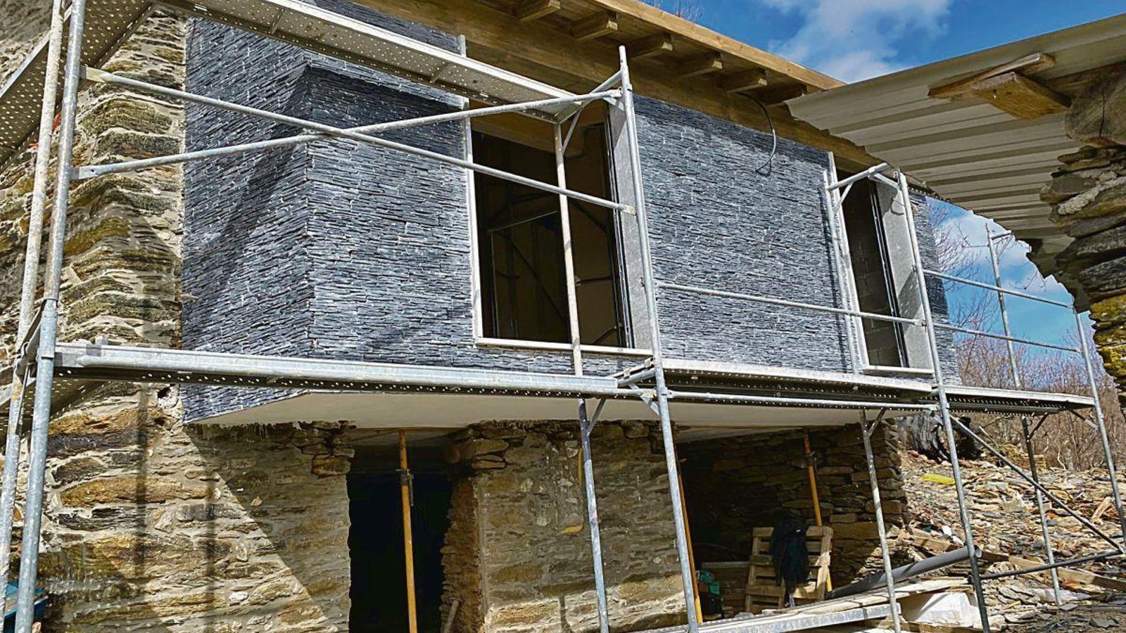 Inicio de las obras en Candeda.