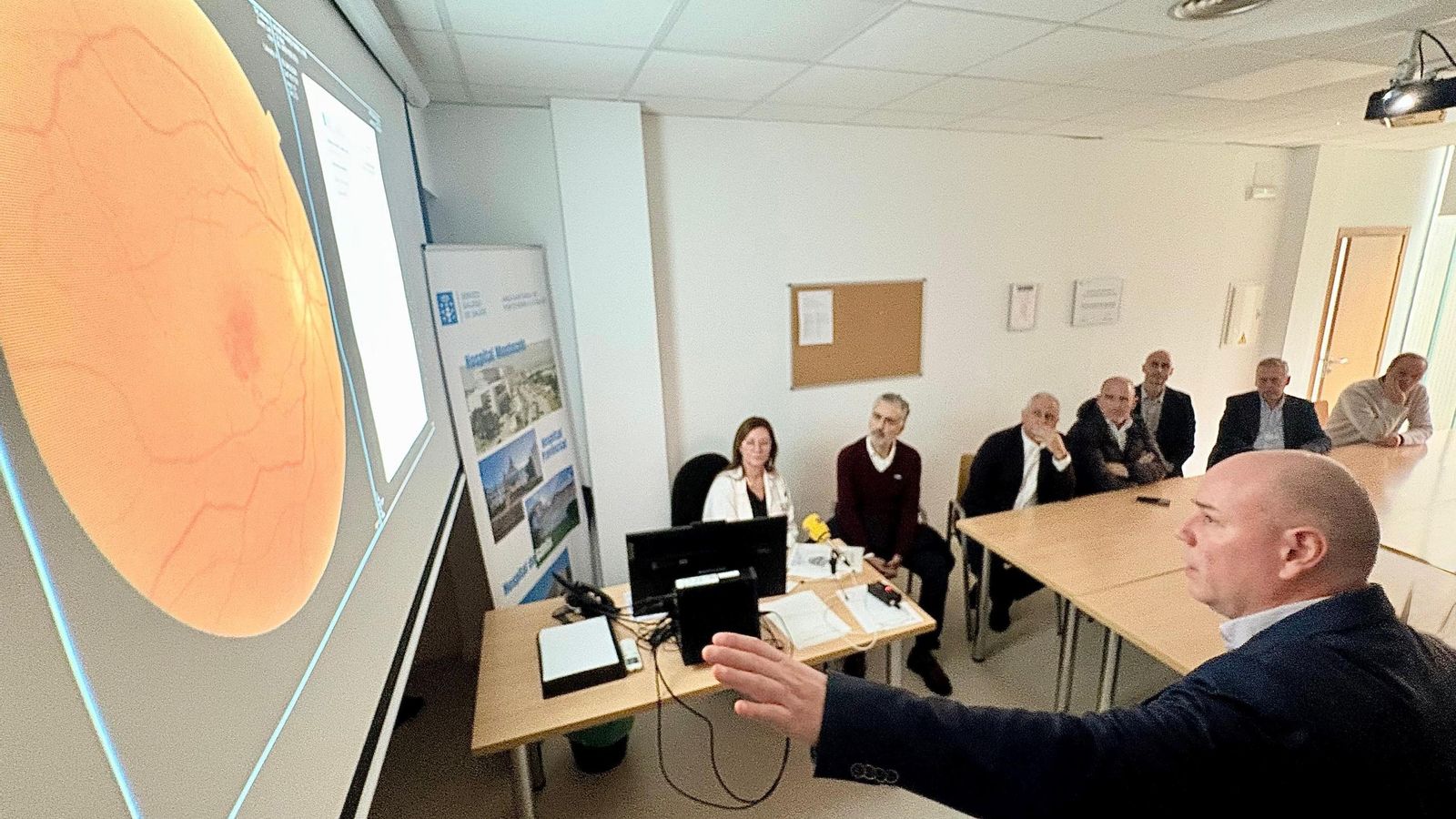 Imagen de la córnea obtenida tras la aplicación de IA.