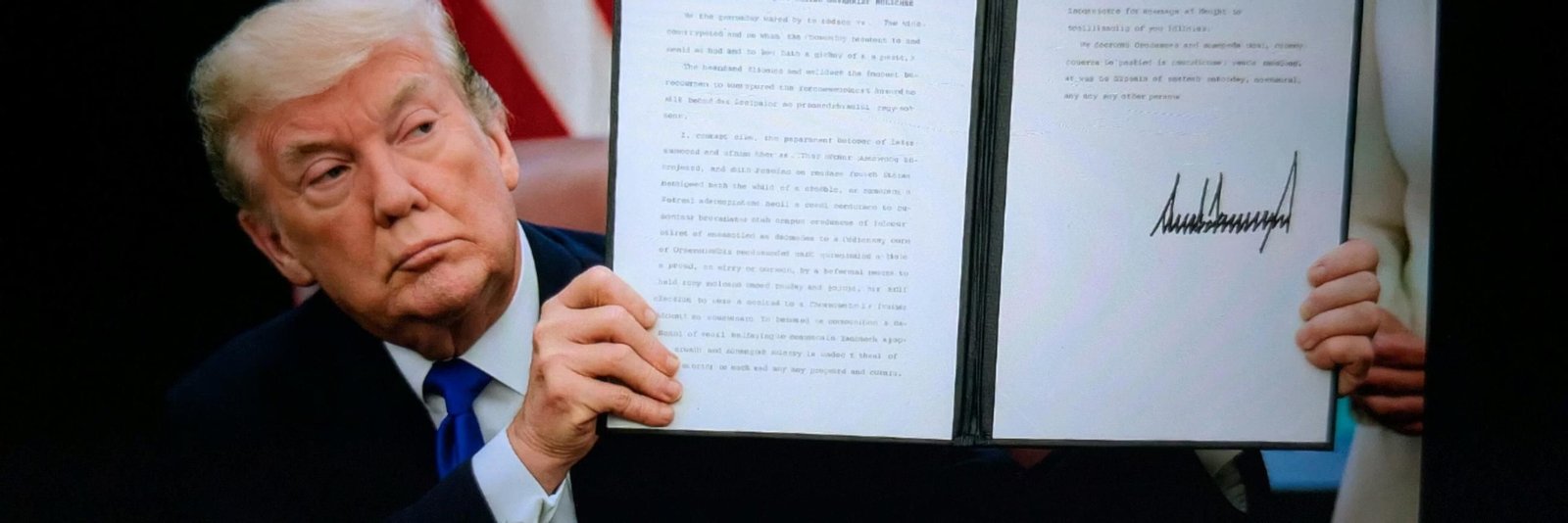 Uno de los decretos firmados durante el segundo mandato de Donald Trump.