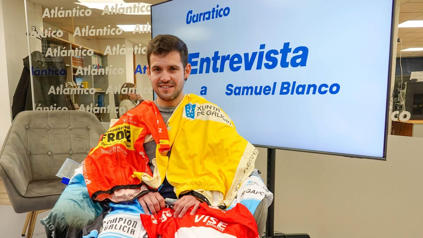 Samuel Blanco acudió en enero a Atlántico para hablar de su retirada como ciclista.