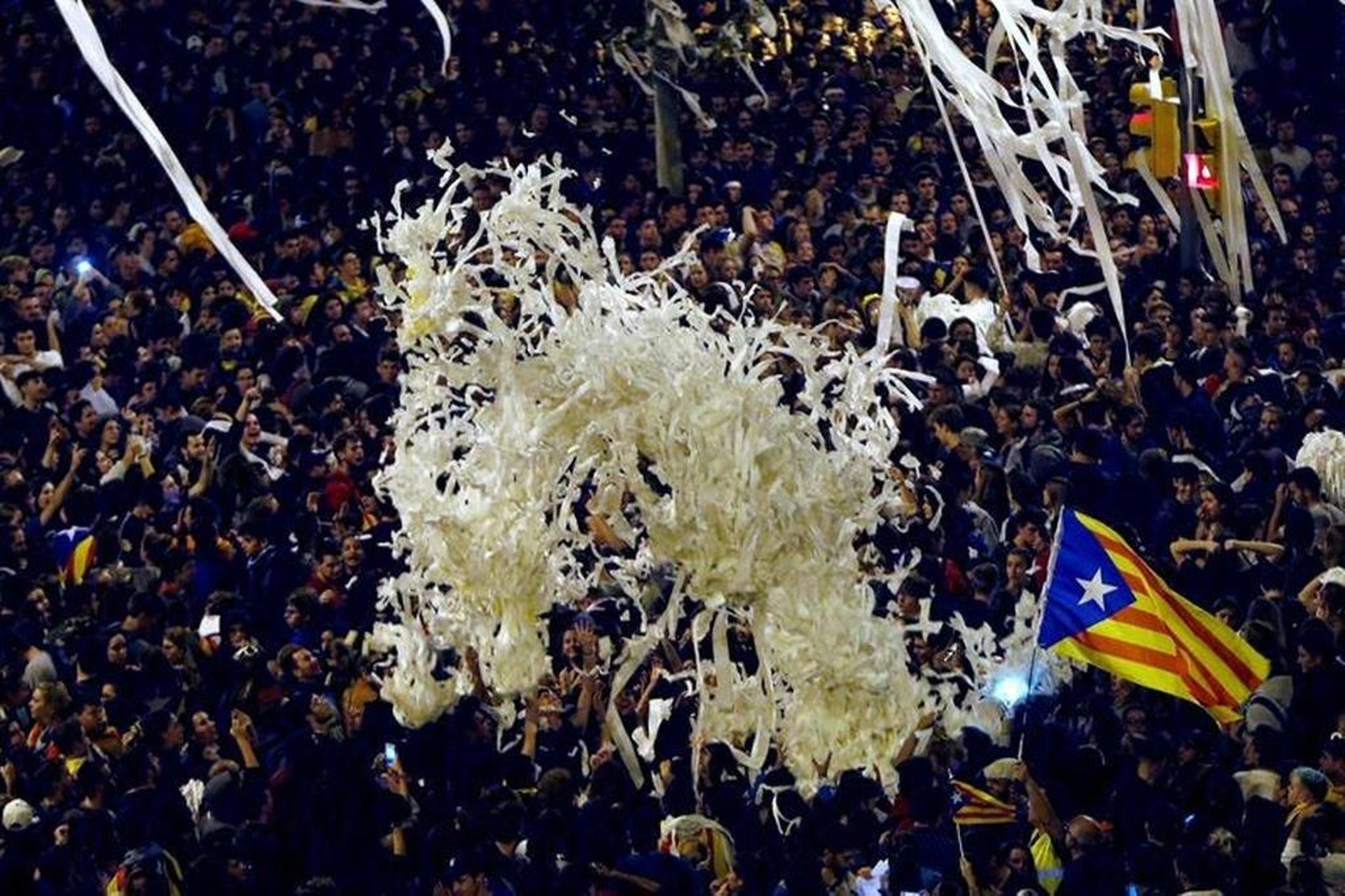 Tercera noche de protestas en Cataluña 1